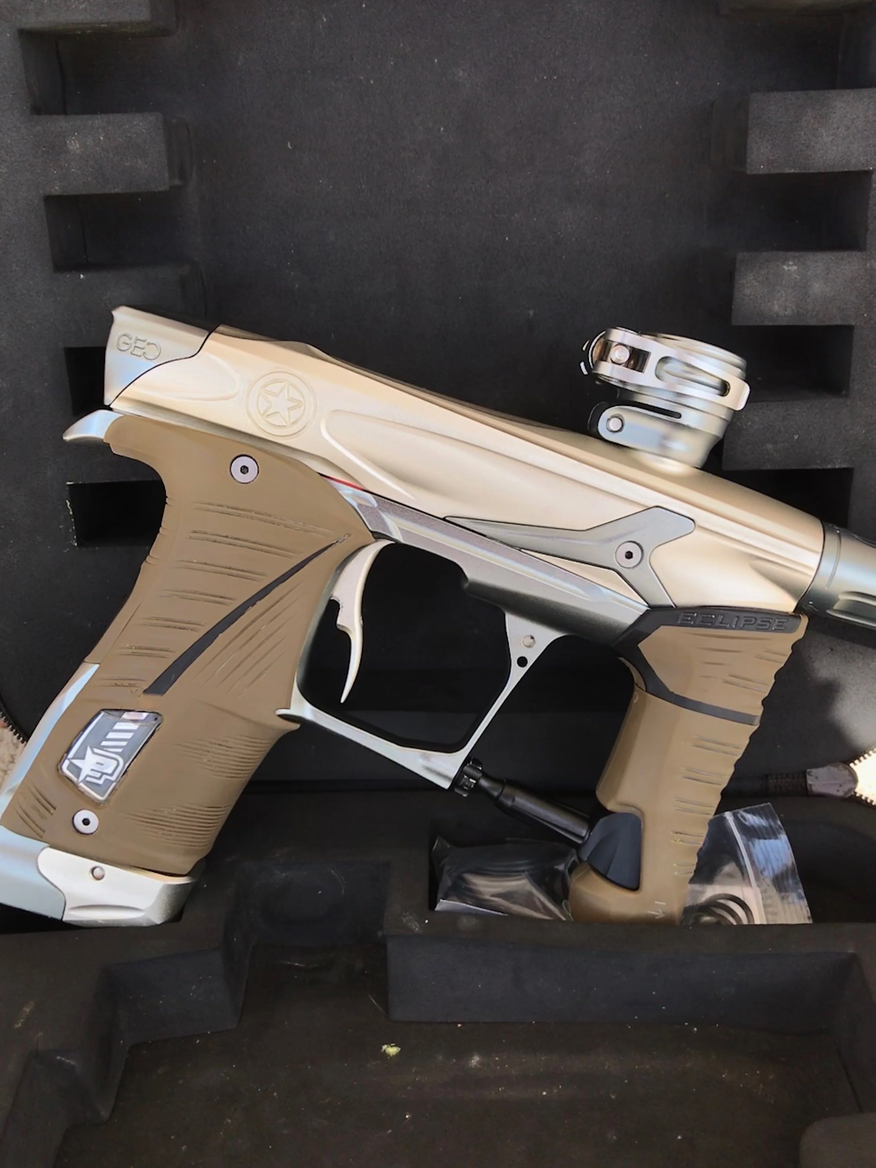 Used Planet Eclipse Geo 3.5 Paintball Gun - Champagne / Gunmetal - Image 13