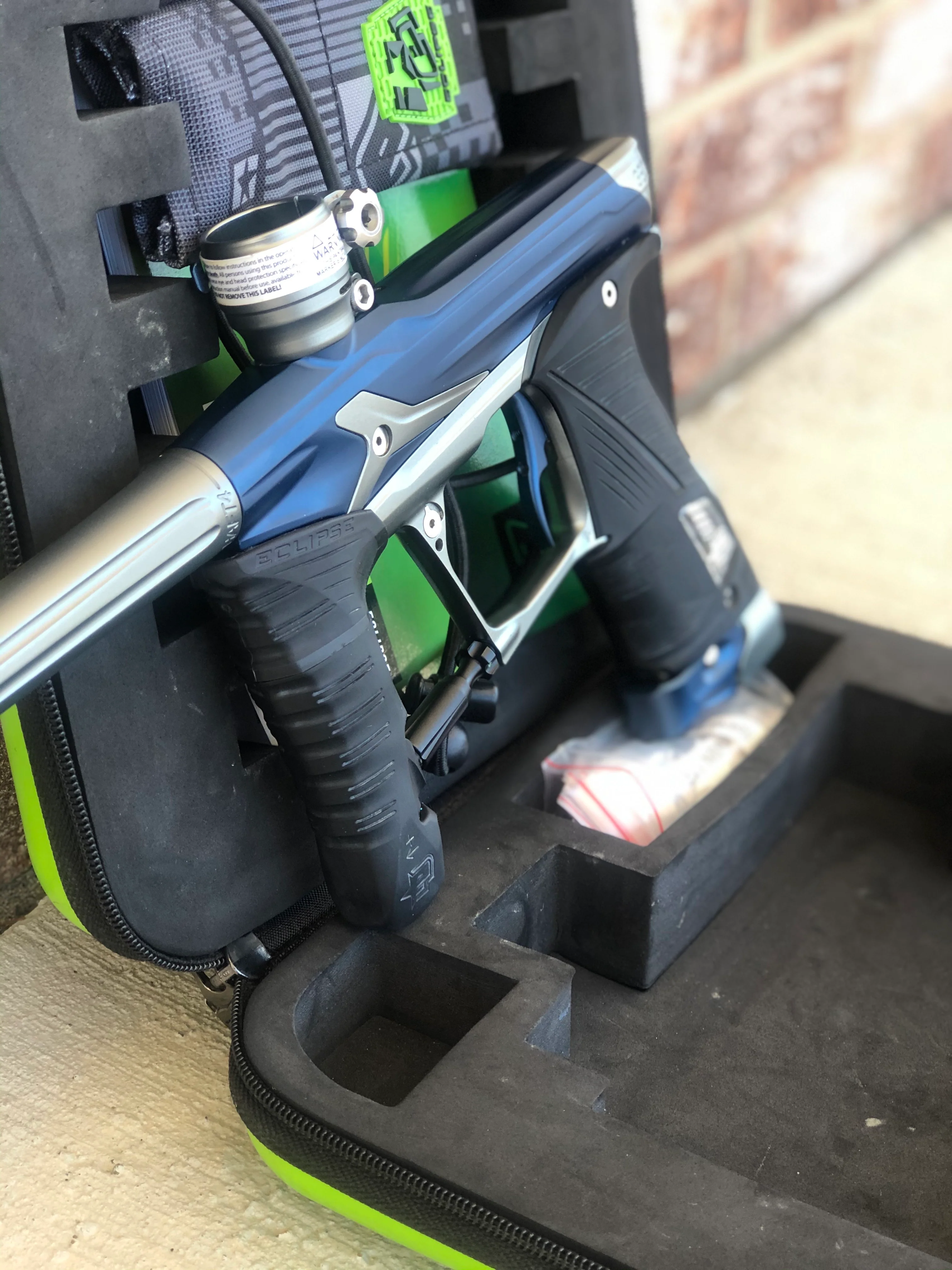 Used Planet Eclipse Geo 3.5 Paintball Gun - Navy Blue/Grey - Image 4