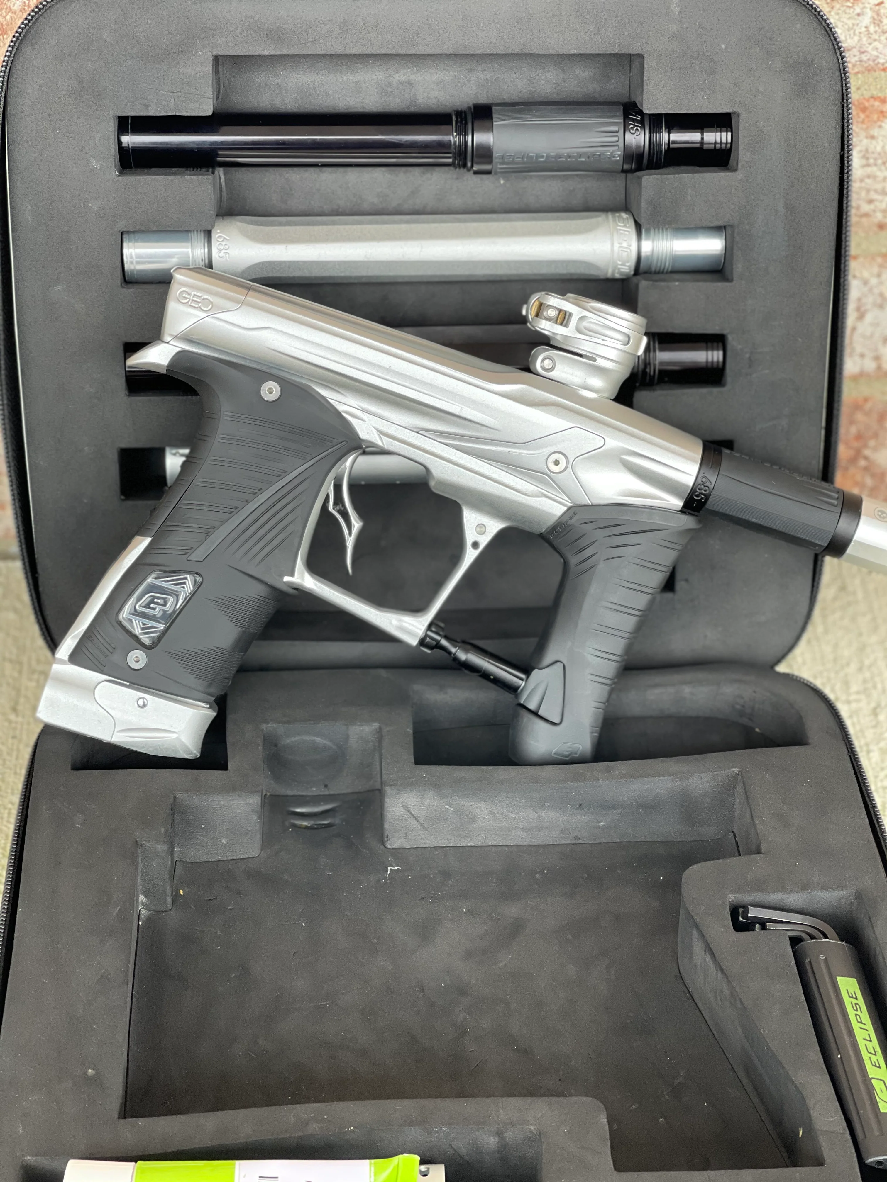 Used Planet Eclipse Geo 3.5 Paintball Gun - Silver - Image 3