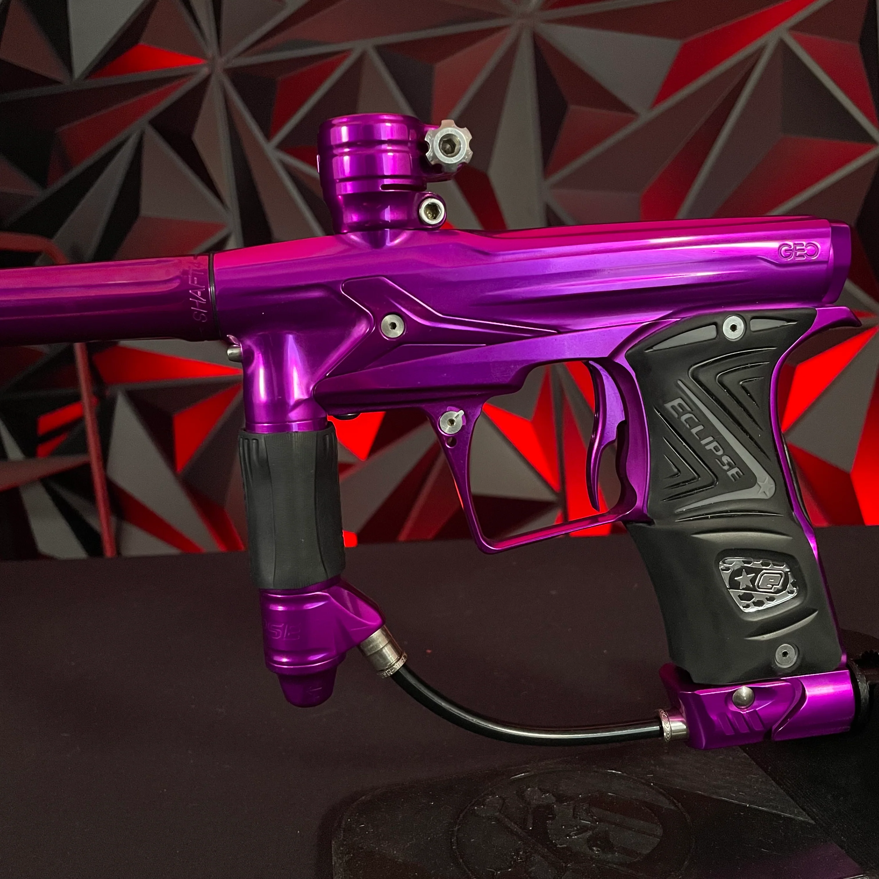 Used Planet Eclipse Geo 3 Paintball Gun - Polished Purple w/IV Core - Image 4
