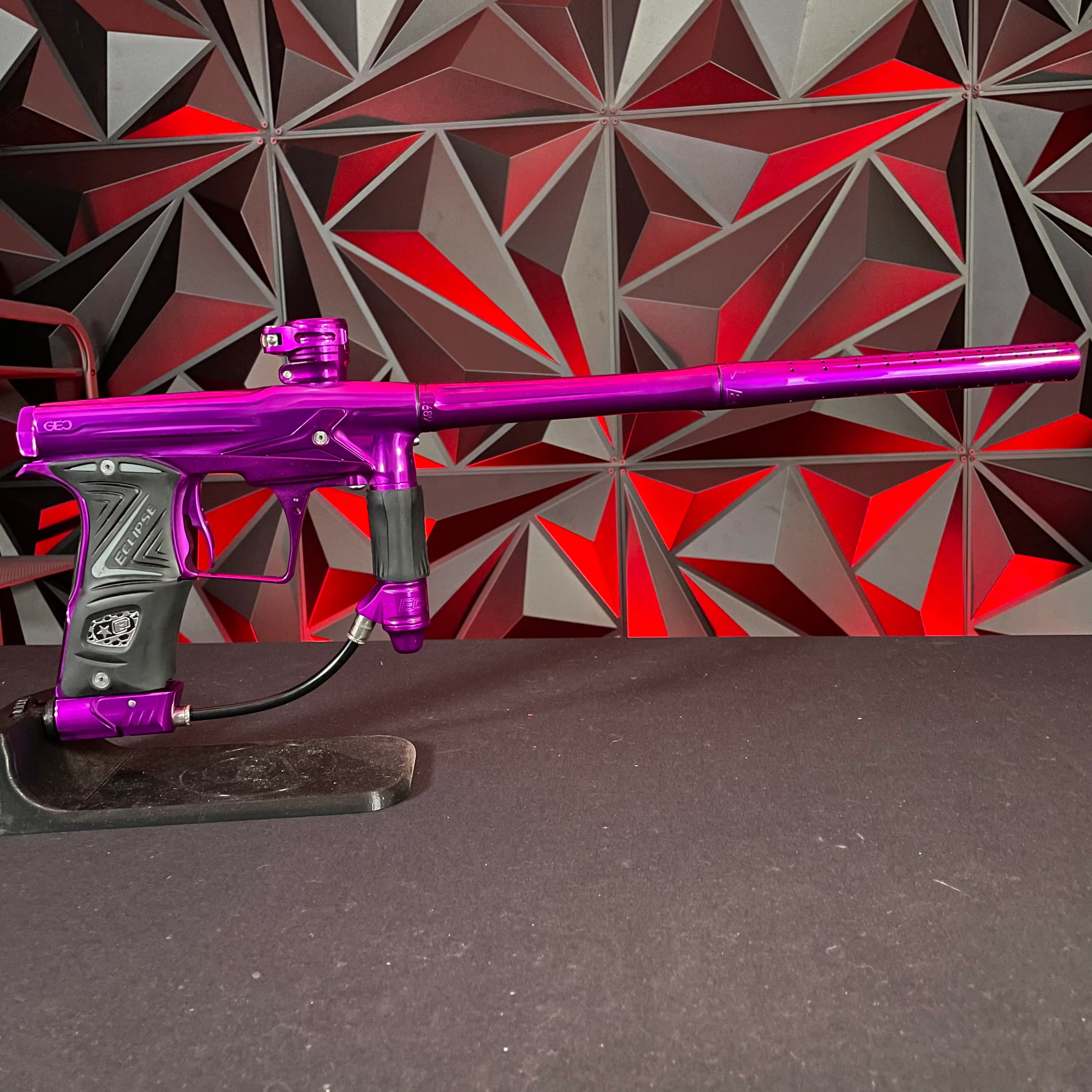 Used Planet Eclipse Geo 3 Paintball Gun - Polished Purple w/IV Core - Image 5