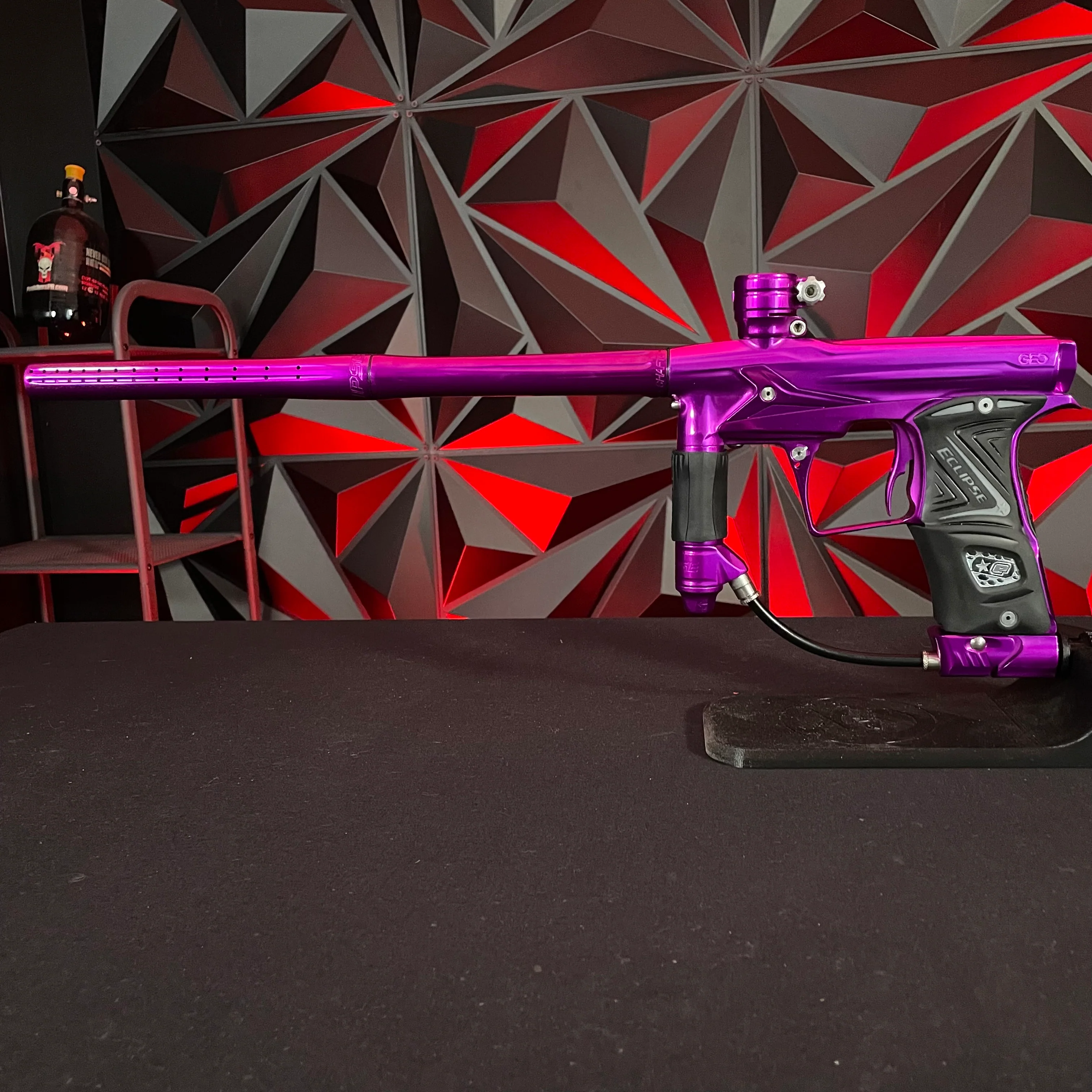 Used Planet Eclipse Geo 3 Paintball Gun - Polished Purple w/IV Core - Image 6