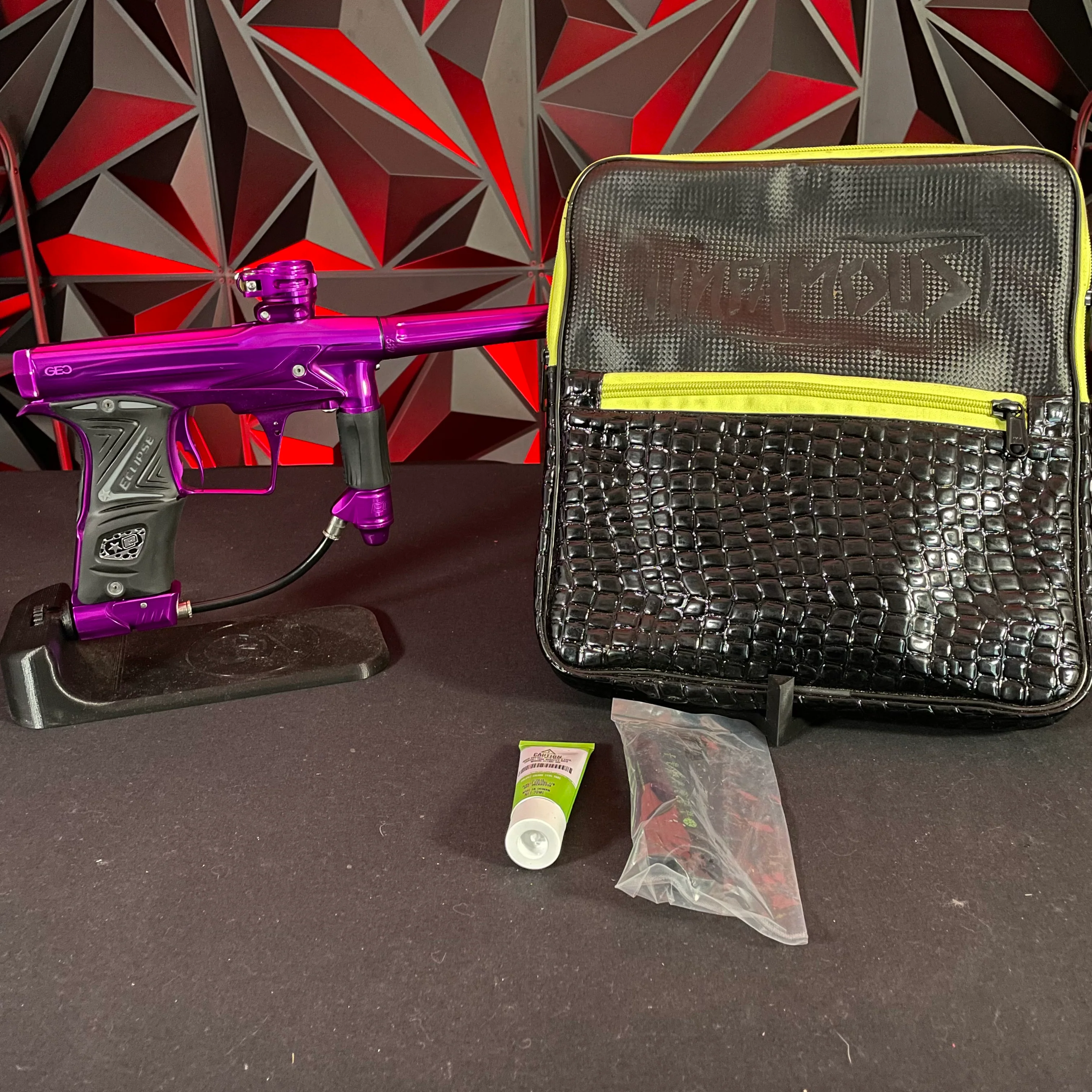 Used Planet Eclipse Geo 3 Paintball Gun - Polished Purple w/IV Core - Image 7