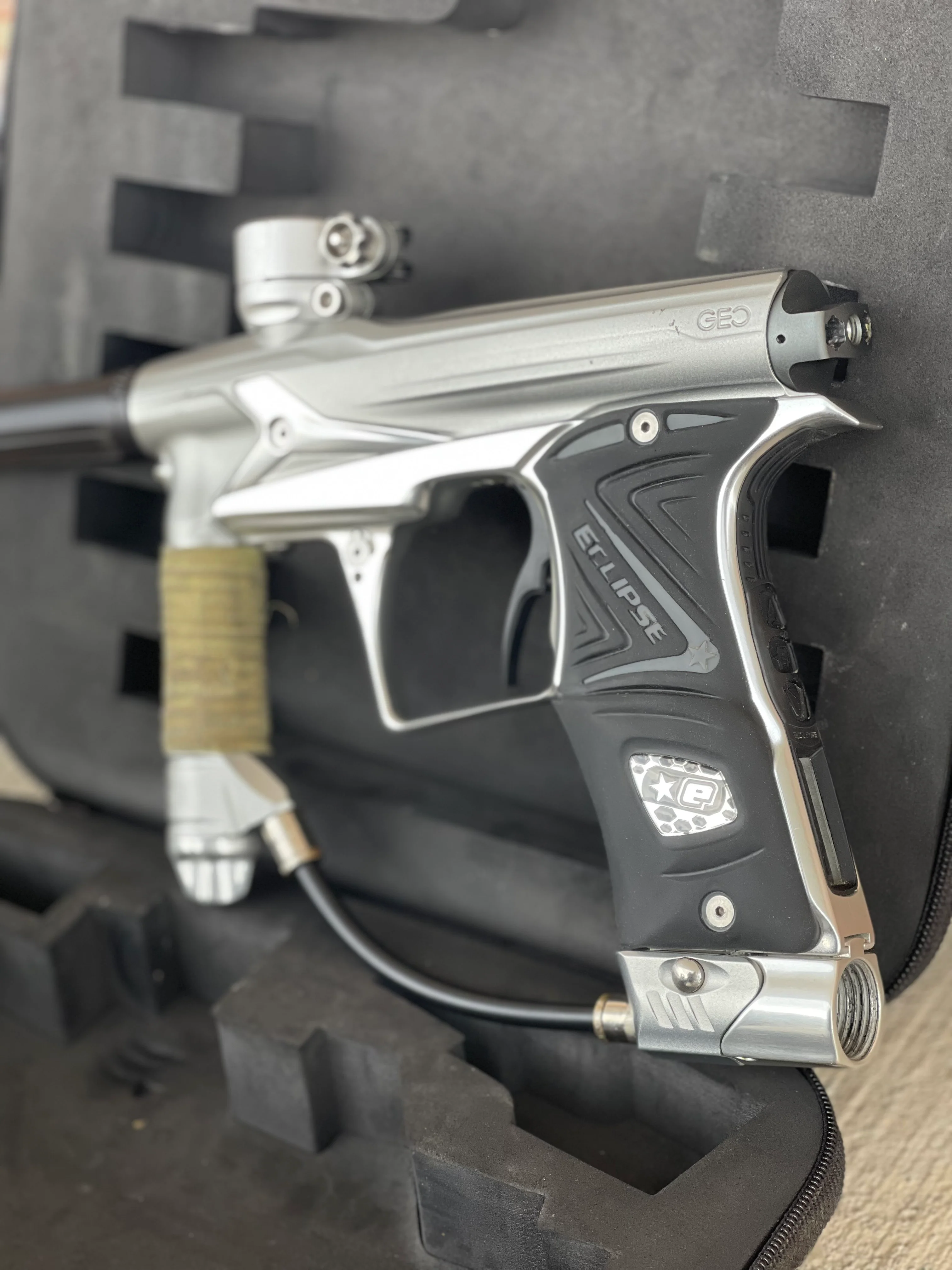 Used Planet Eclipse Geo 3 Paintball Gun - Silver - Image 2