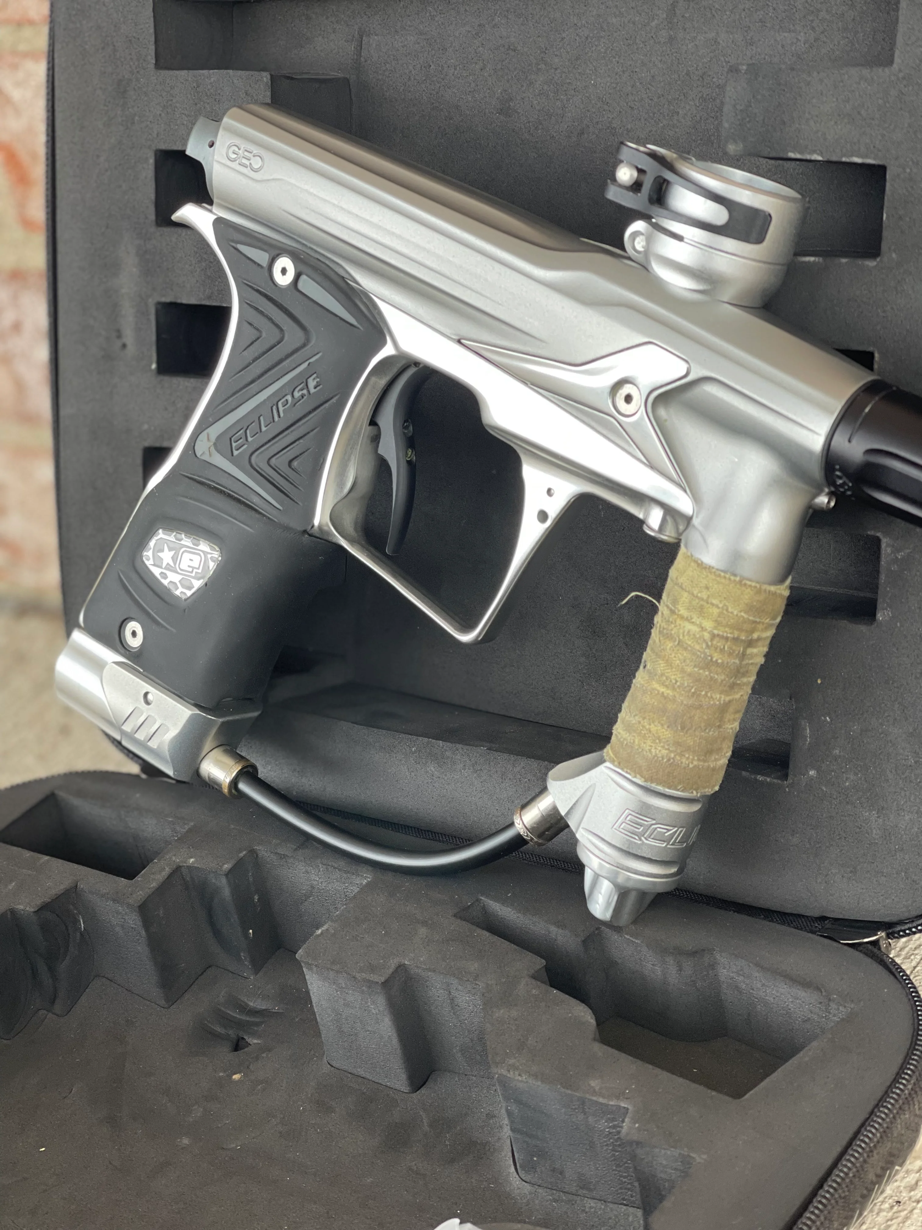 Used Planet Eclipse Geo 3 Paintball Gun - Silver - Image 3