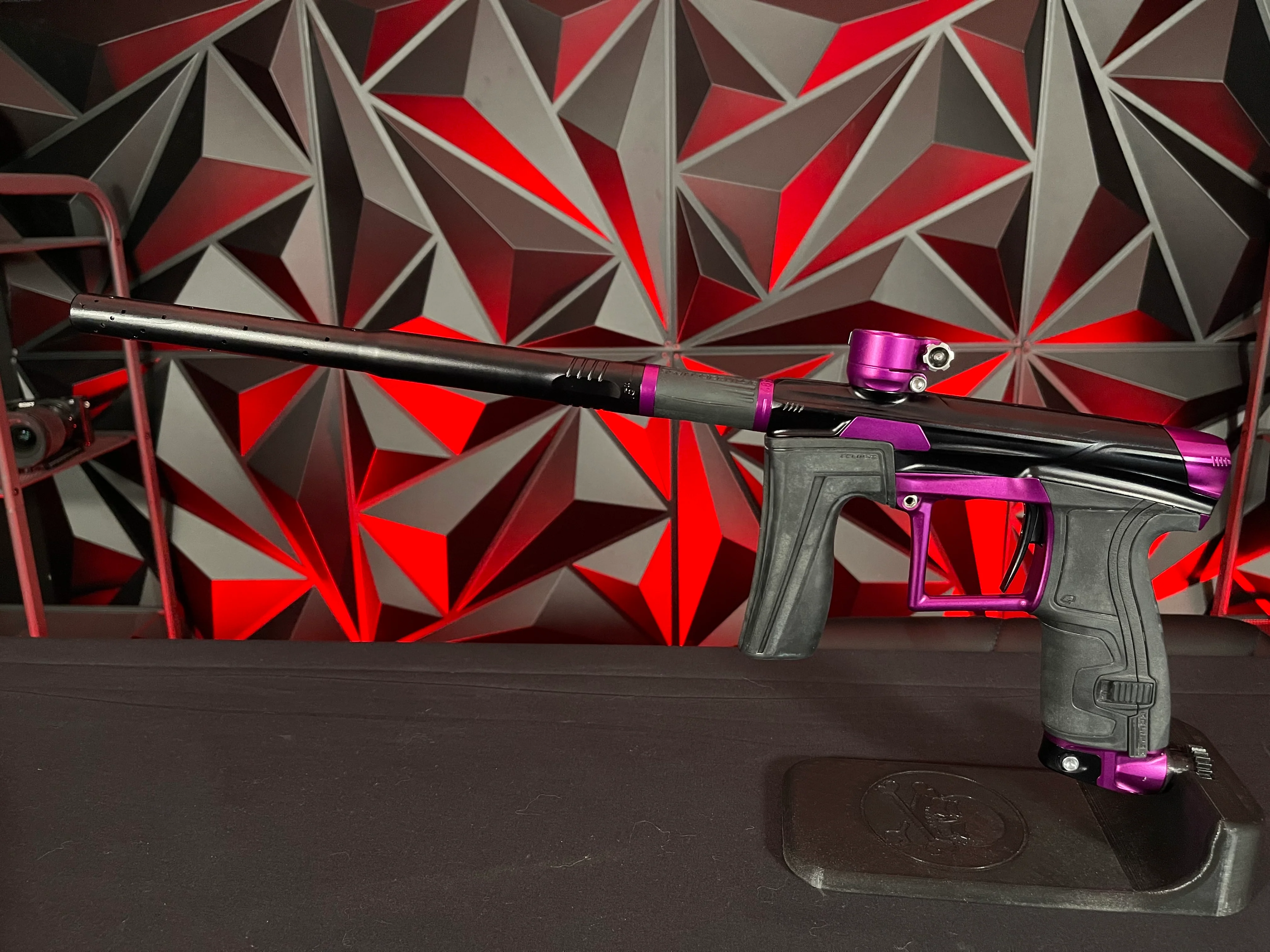 Used Planet Eclipse Geo 4 Paintball Gun - Amethyst w/ 3 FL Backs - Image 6
