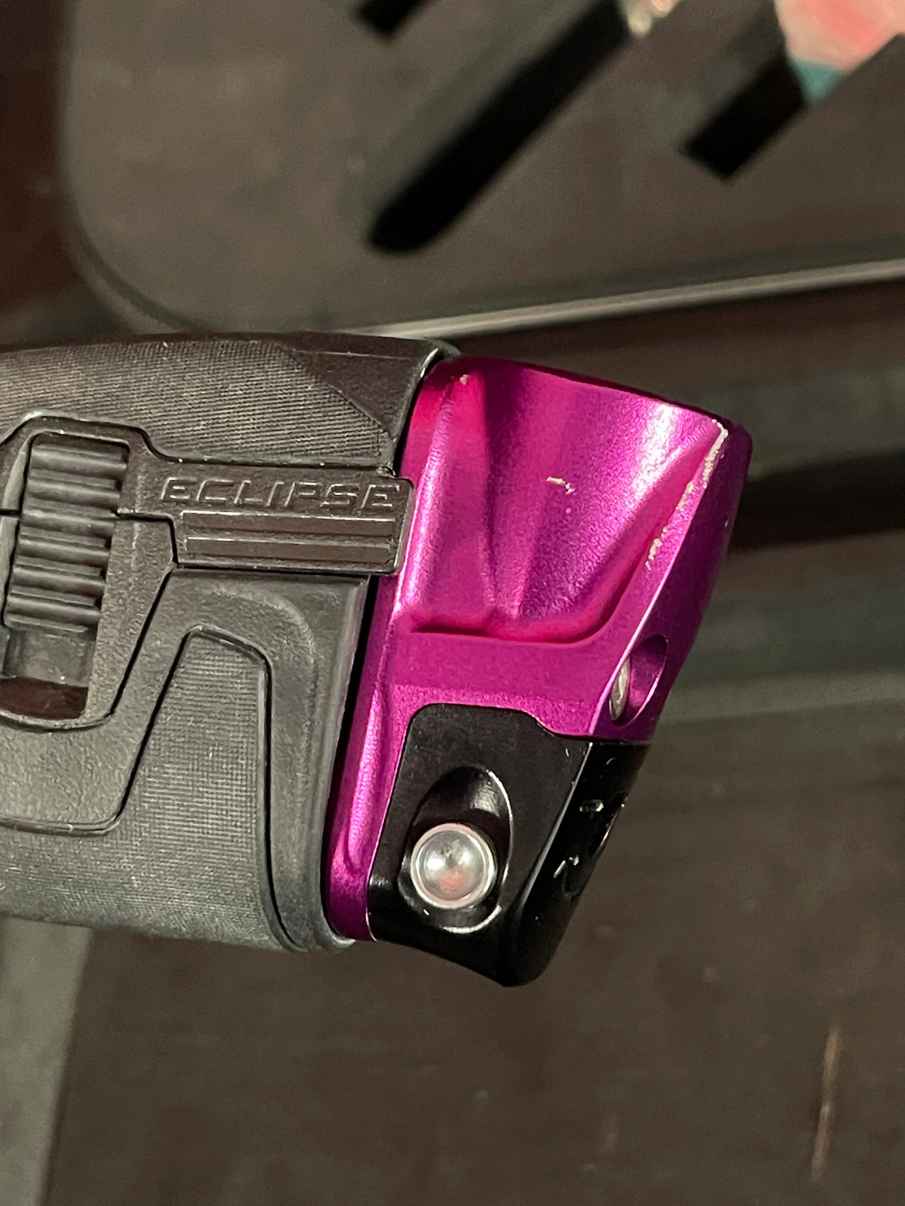 Used Planet Eclipse Geo 4 Paintball Gun - Amethyst w/ 3 FL Backs - Image 9