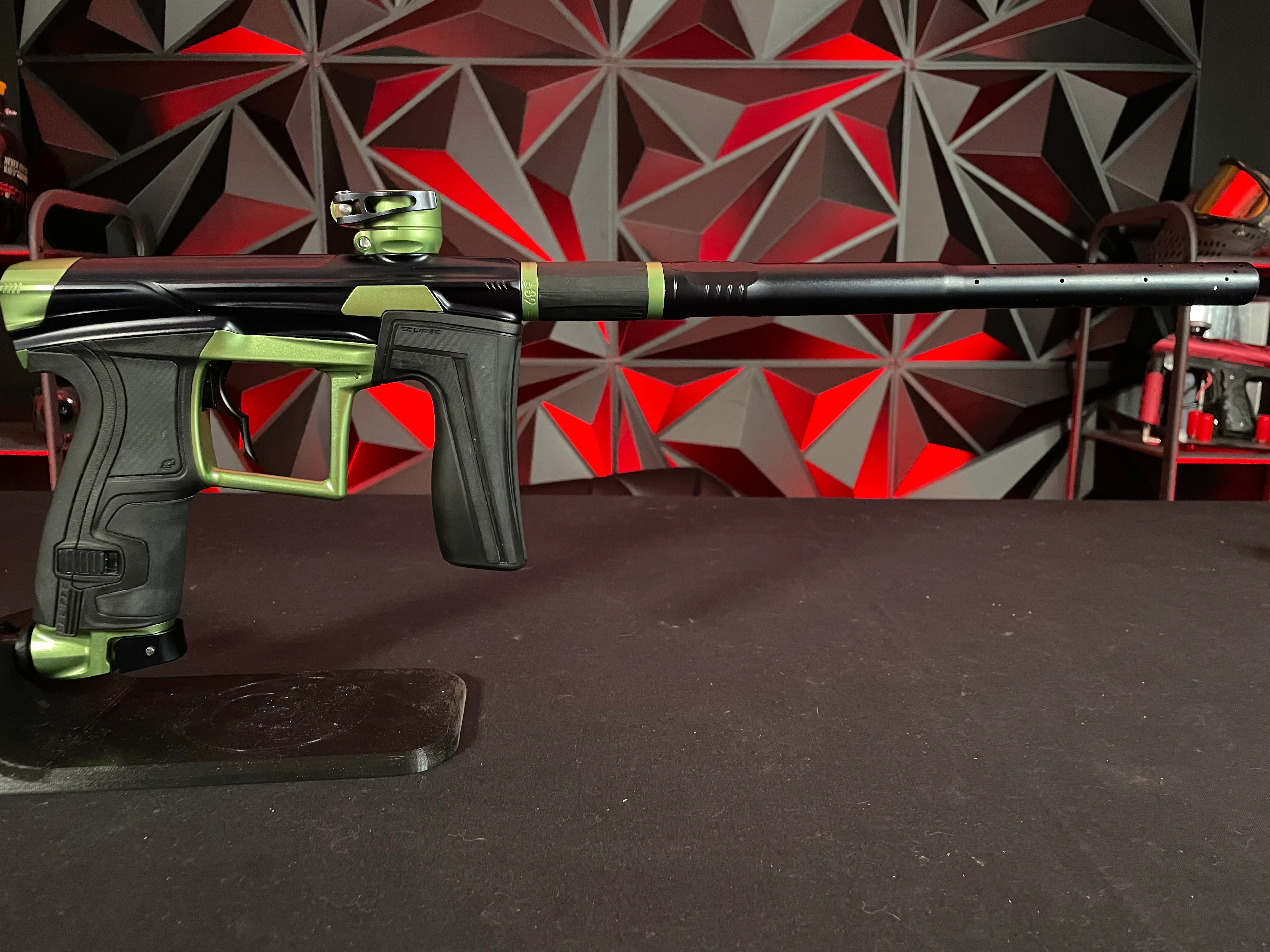 Used Planet Eclipse Geo 4 Paintball Gun - Emerald w/ 1R Deuce Trigger and Aluminum Tip - Image 5