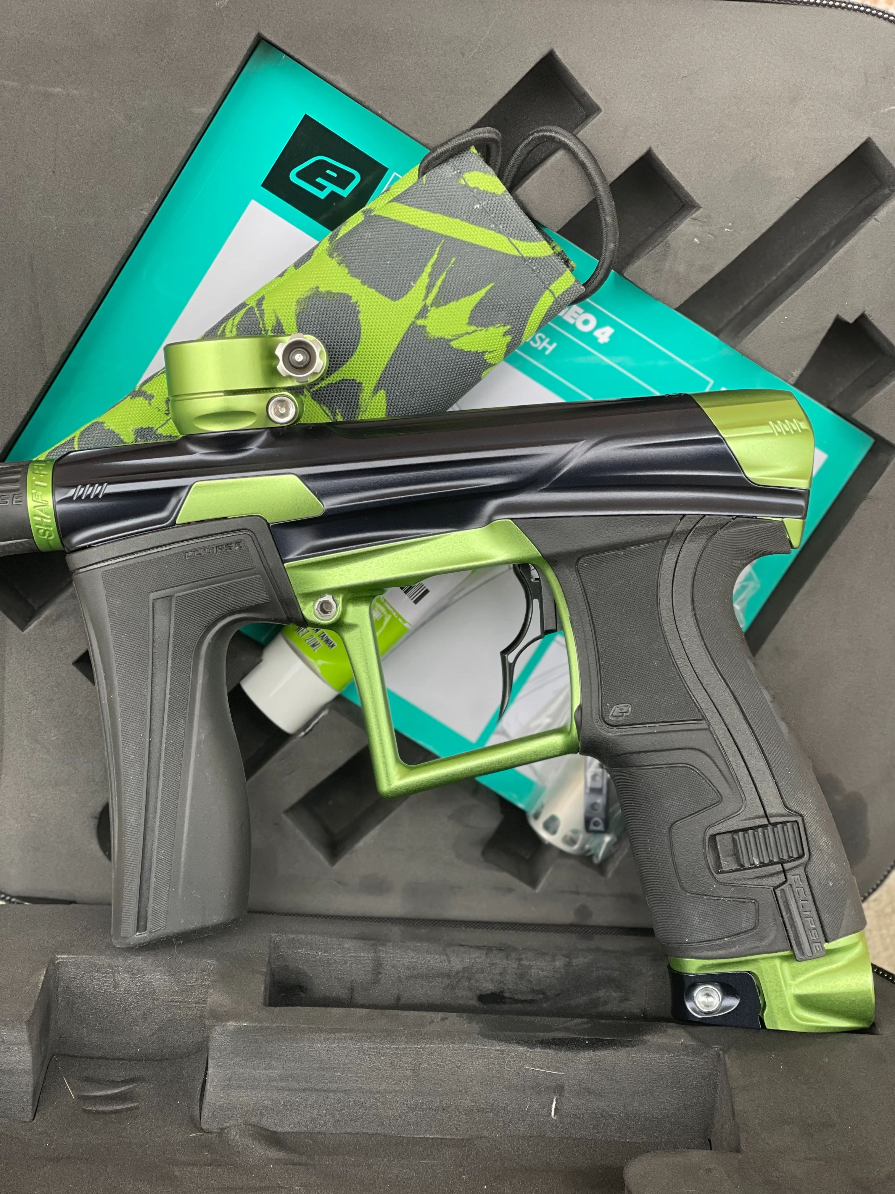 Used Planet Eclipse Geo 4 Paintball Gun - Emerald with Infamous Deuce Trigger - Image 6