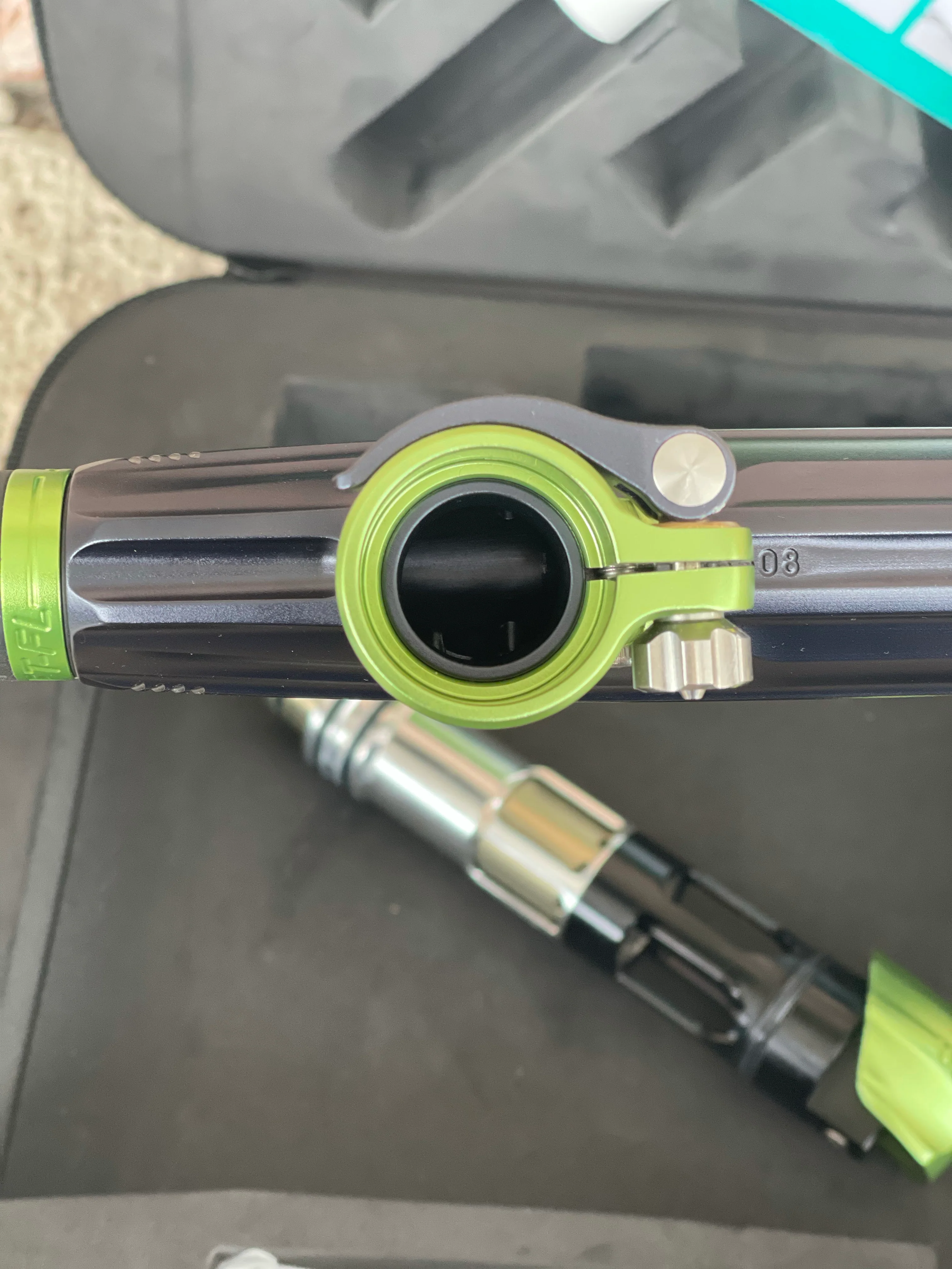 Used Planet Eclipse Geo 4 Paintball Gun - Emerald with Infamous Deuce Trigger - Image 8