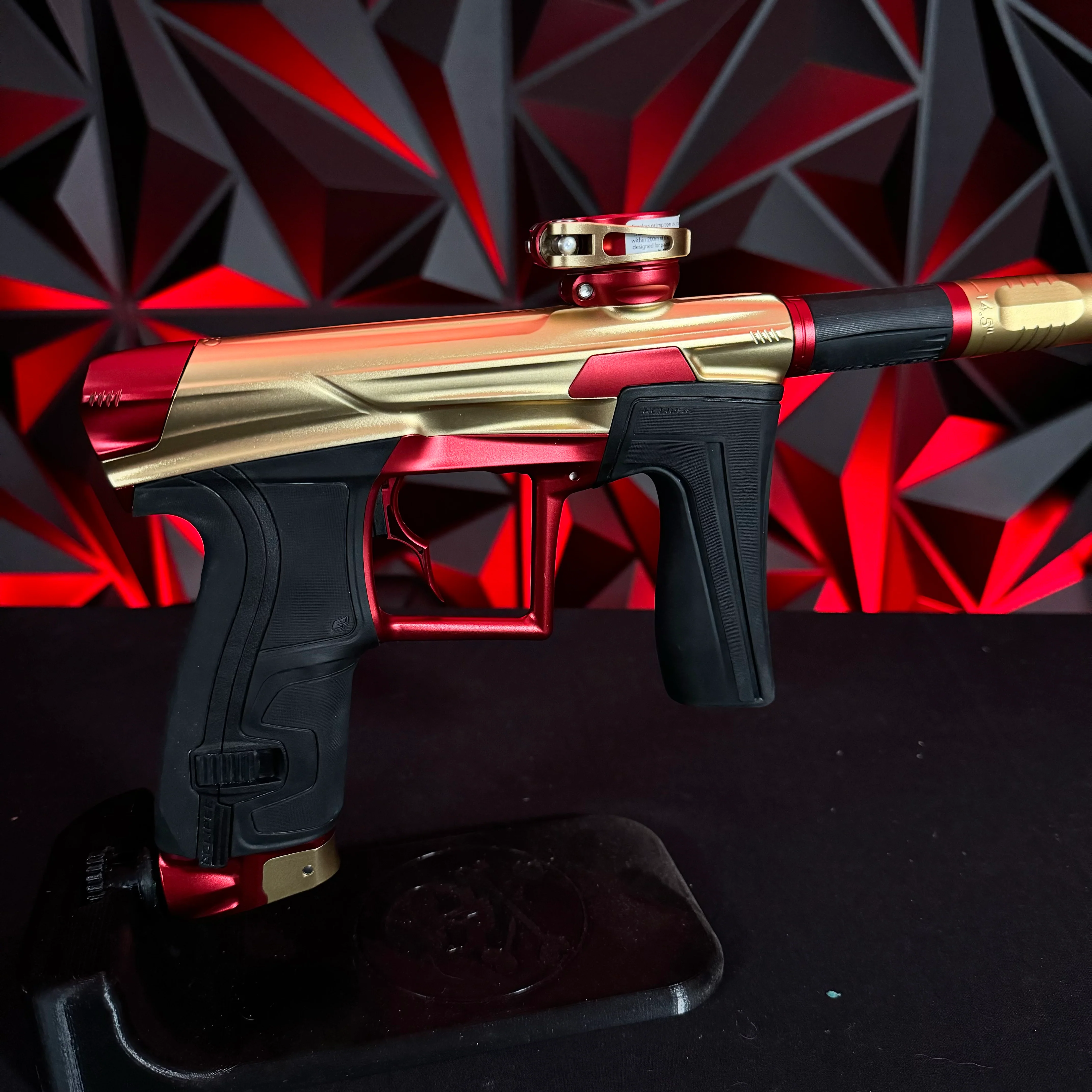 Used Planet Eclipse Geo 4 Paintball Gun - Fire Opal w/ Infamous Deuce Trigger - Image 2