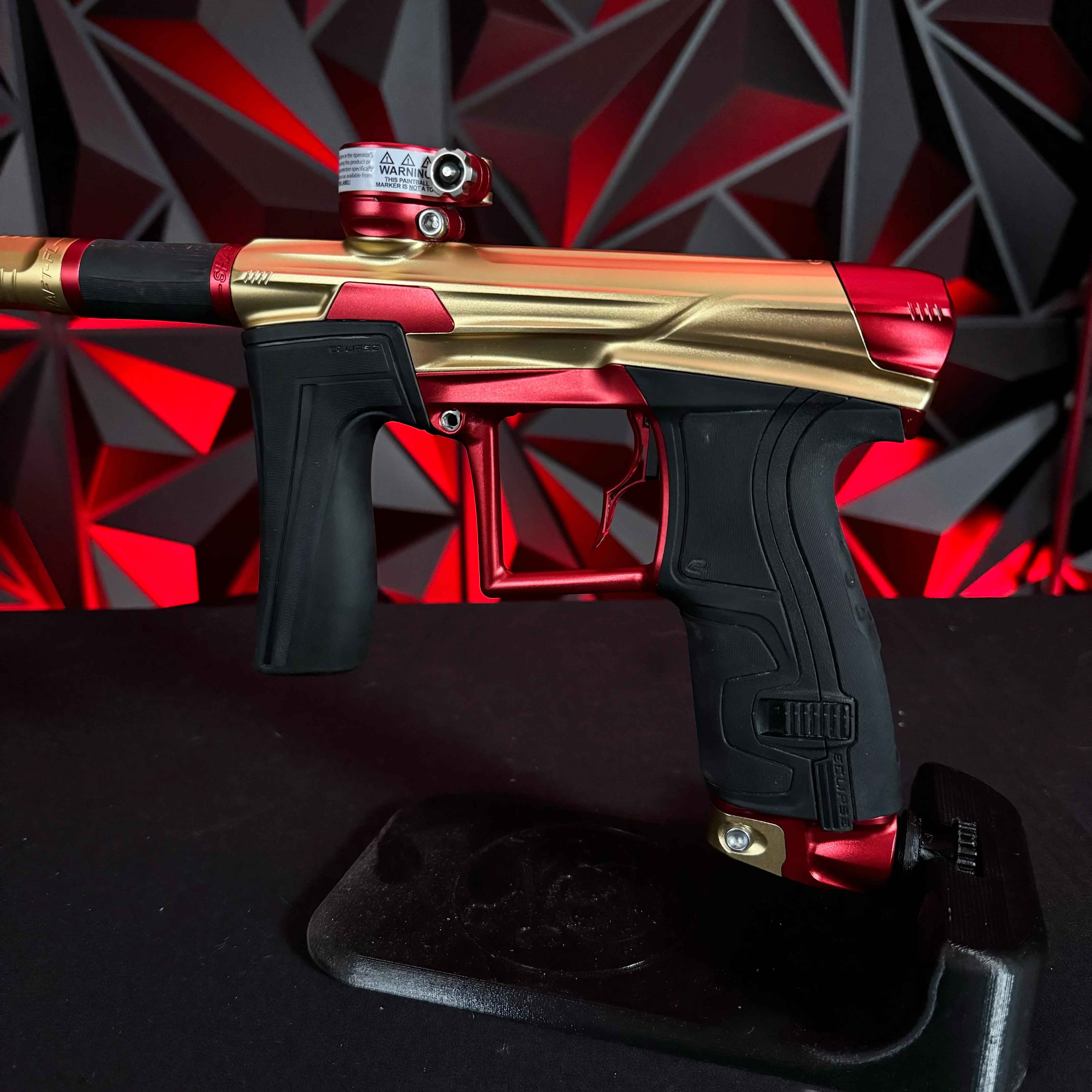 Used Planet Eclipse Geo 4 Paintball Gun - Fire Opal w/ Infamous Deuce Trigger - Image 3