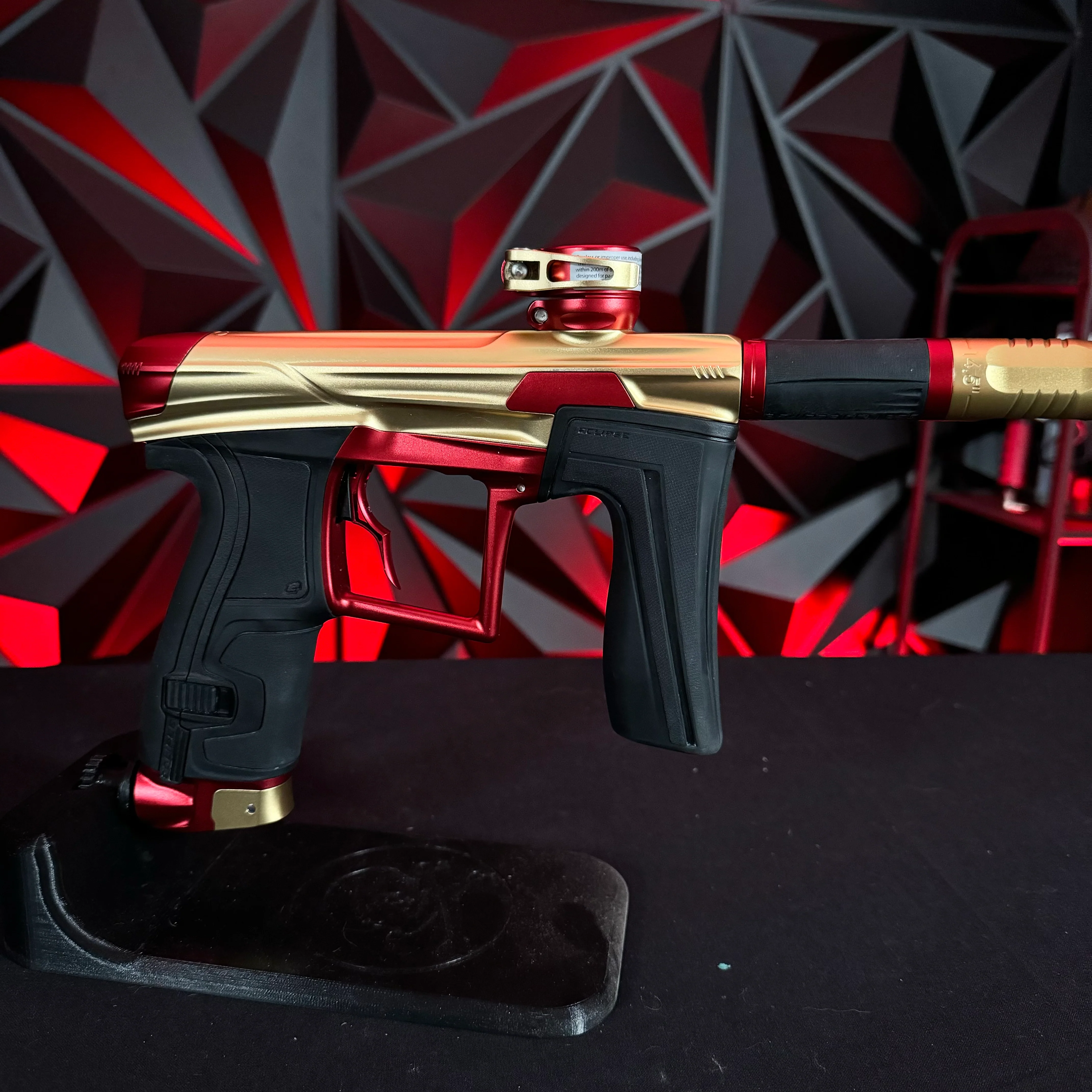 Used Planet Eclipse Geo 4 Paintball Gun - Fire Opal w/ Infamous Deuce Trigger - Image 4