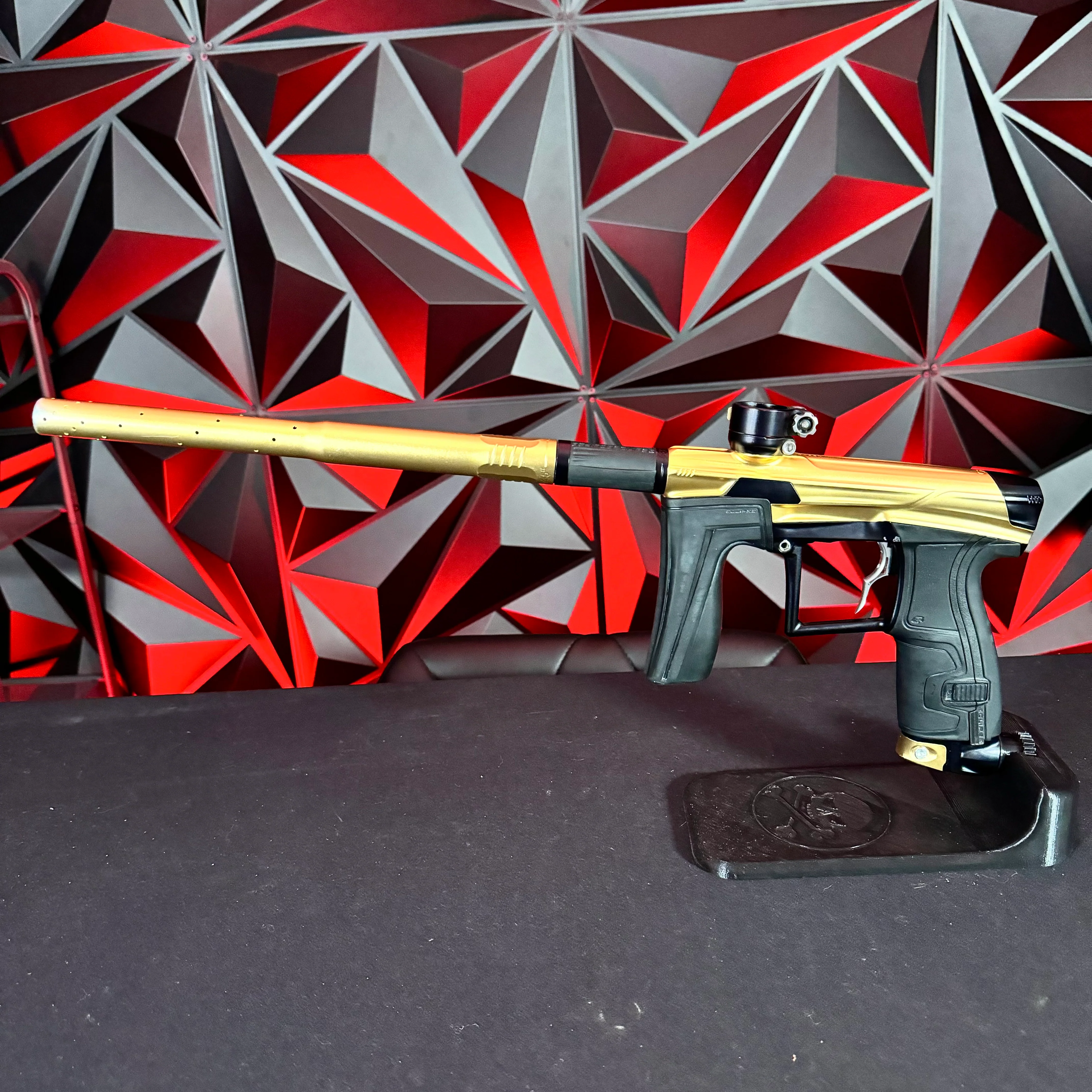 Used Planet Eclipse Geo 4 Paintball Gun - Gold/Black w/Infamous Deuce Trigger - Image 7