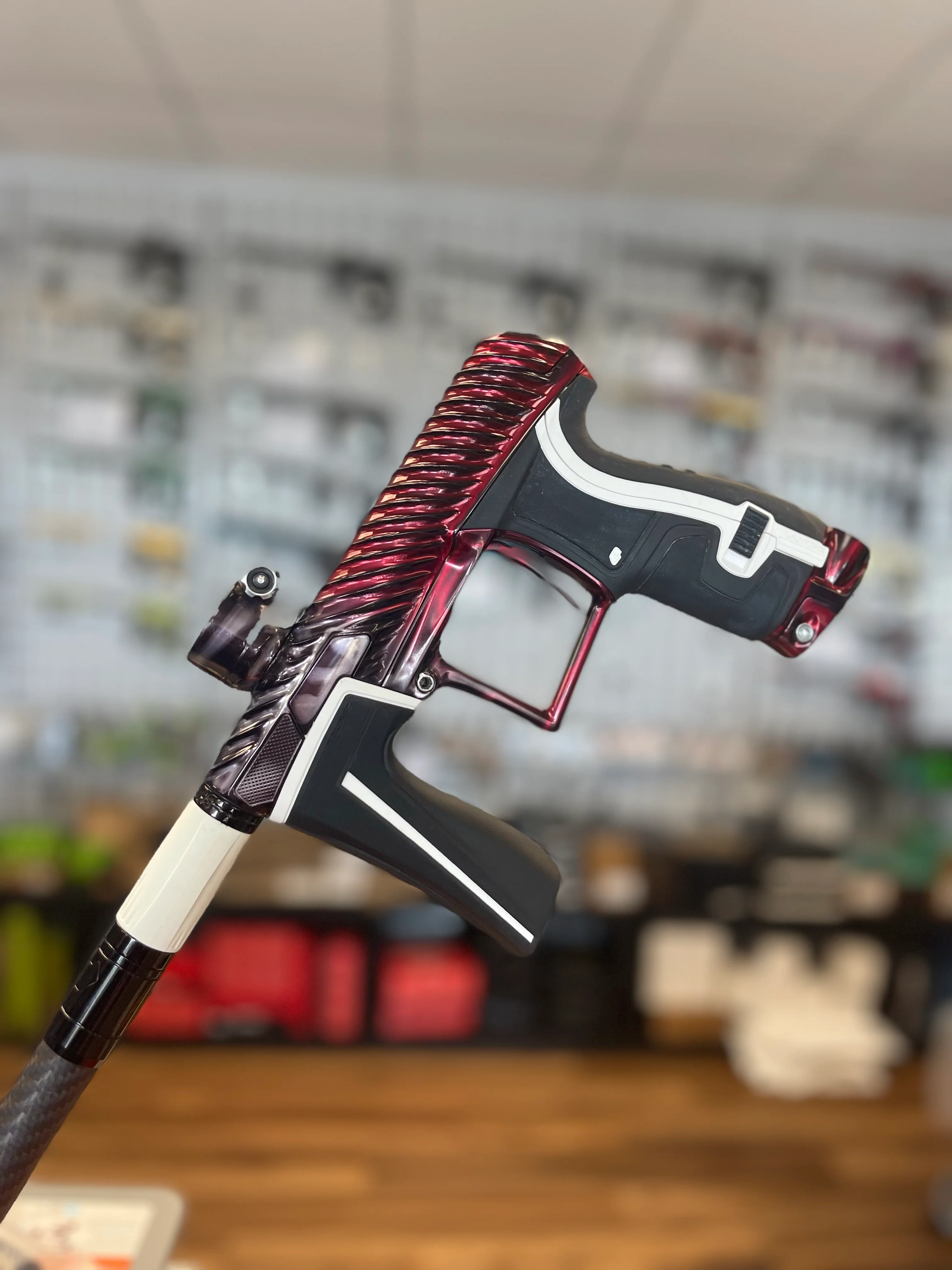 Used Planet Eclipse Geo 4 Twister Paintball Gun - Red/Grey Acid Wash - Image 13