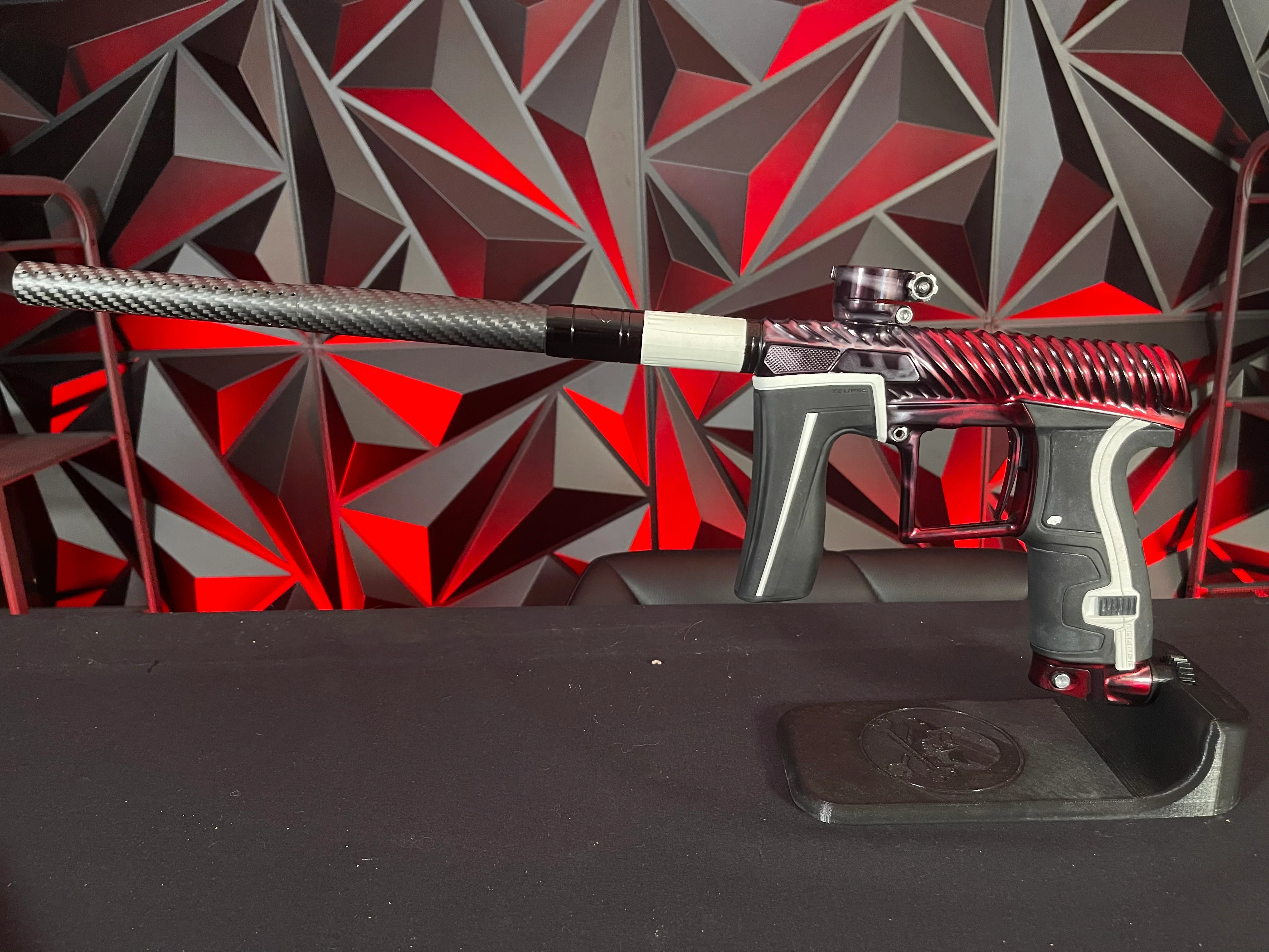 Used Planet Eclipse Geo 4 Twister Paintball Gun - Red/Grey Acid Wash - Image 8