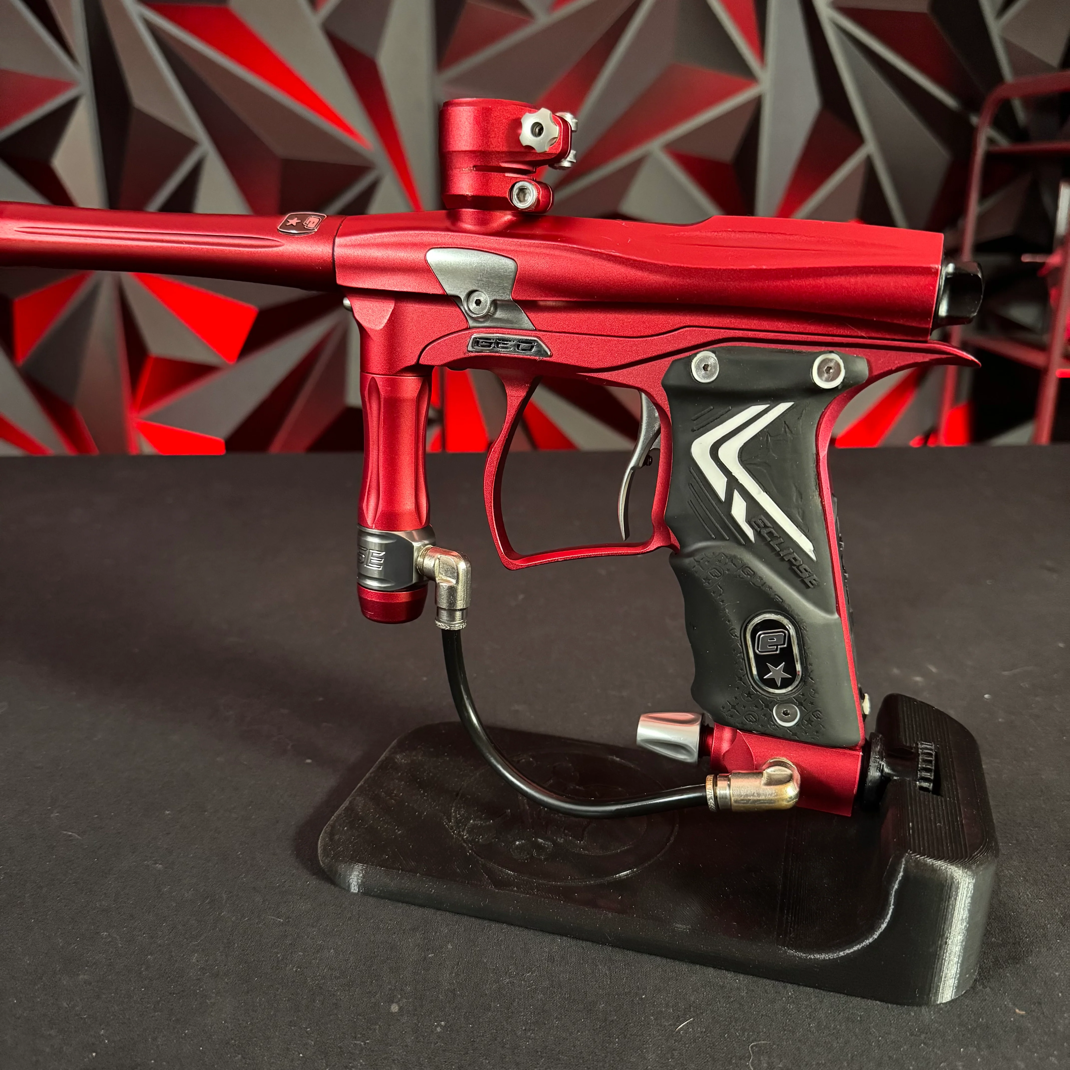 Used Planet Eclipse Geo Paintball Gun - Red/Silver - Image 3