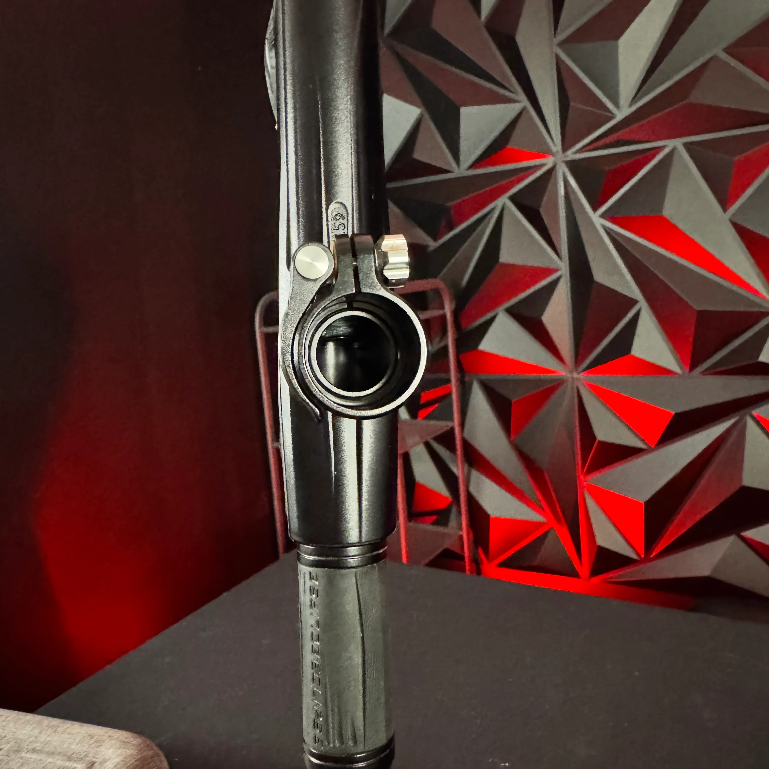 Used Planet Eclipse Geo R5 Paintball Gun - Midnight w/ Gold Tip & Infamous Deuce Trigger - Image 9