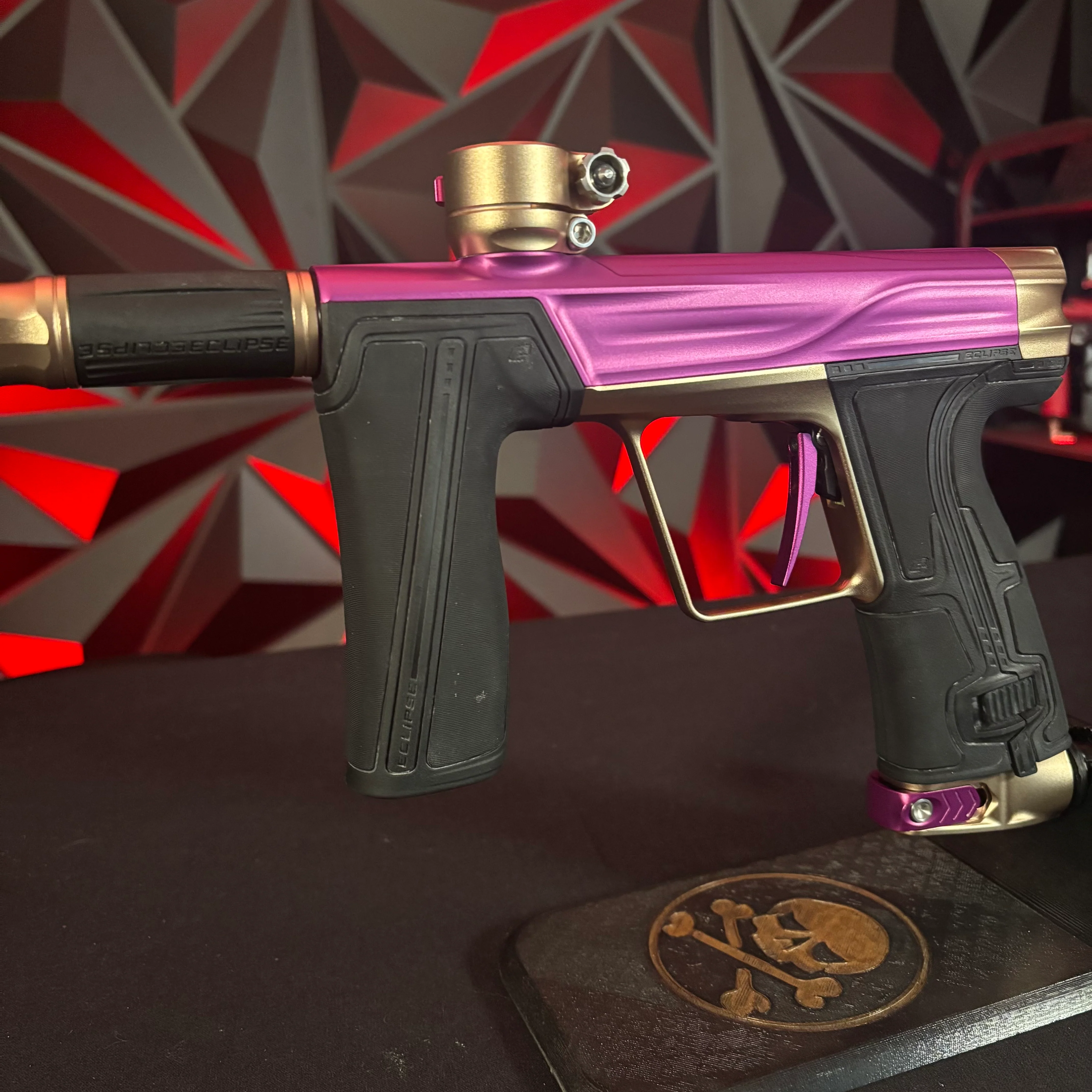 Used Planet Eclipse Geo R5 Paintball Gun - Purple/Sandstone - Image 5