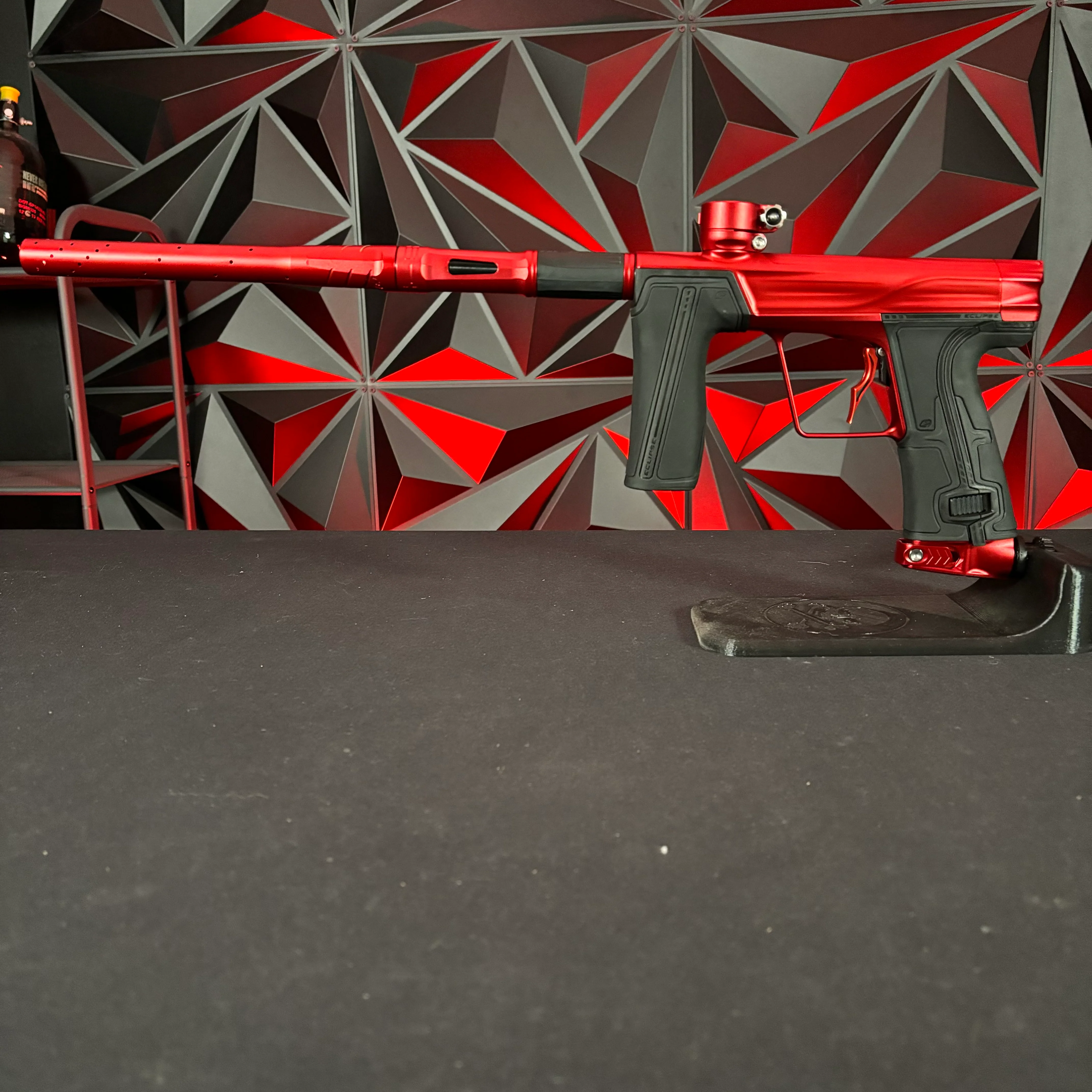 Used Planet Eclipse Geo R5 Paintball Gun - Red w/ Infamous Deuce Trigger & 2 PWR Inserts - Image 7