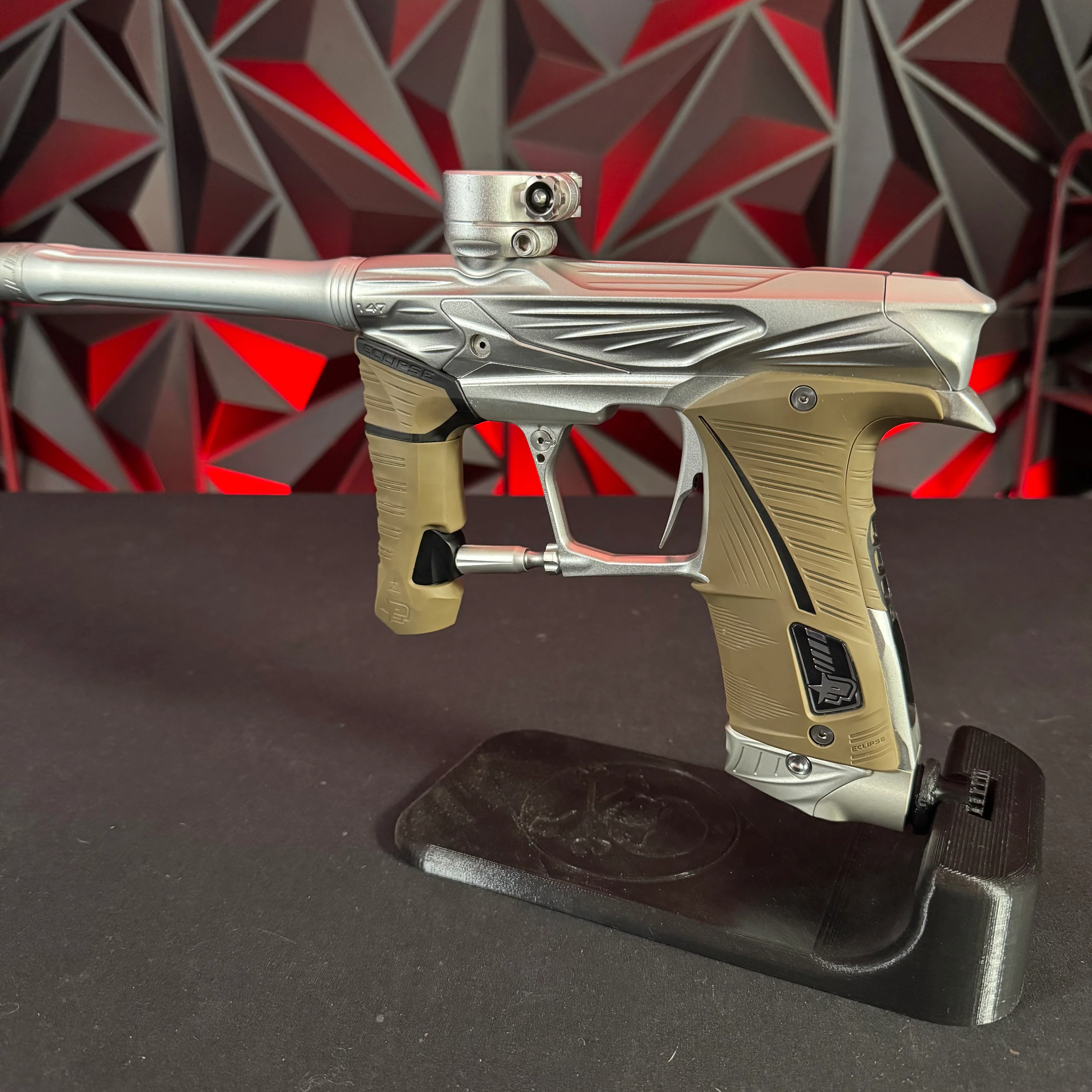 Used Planet Eclipse GSL Paintball Gun - Silver w/ Earth Grips - Image 3