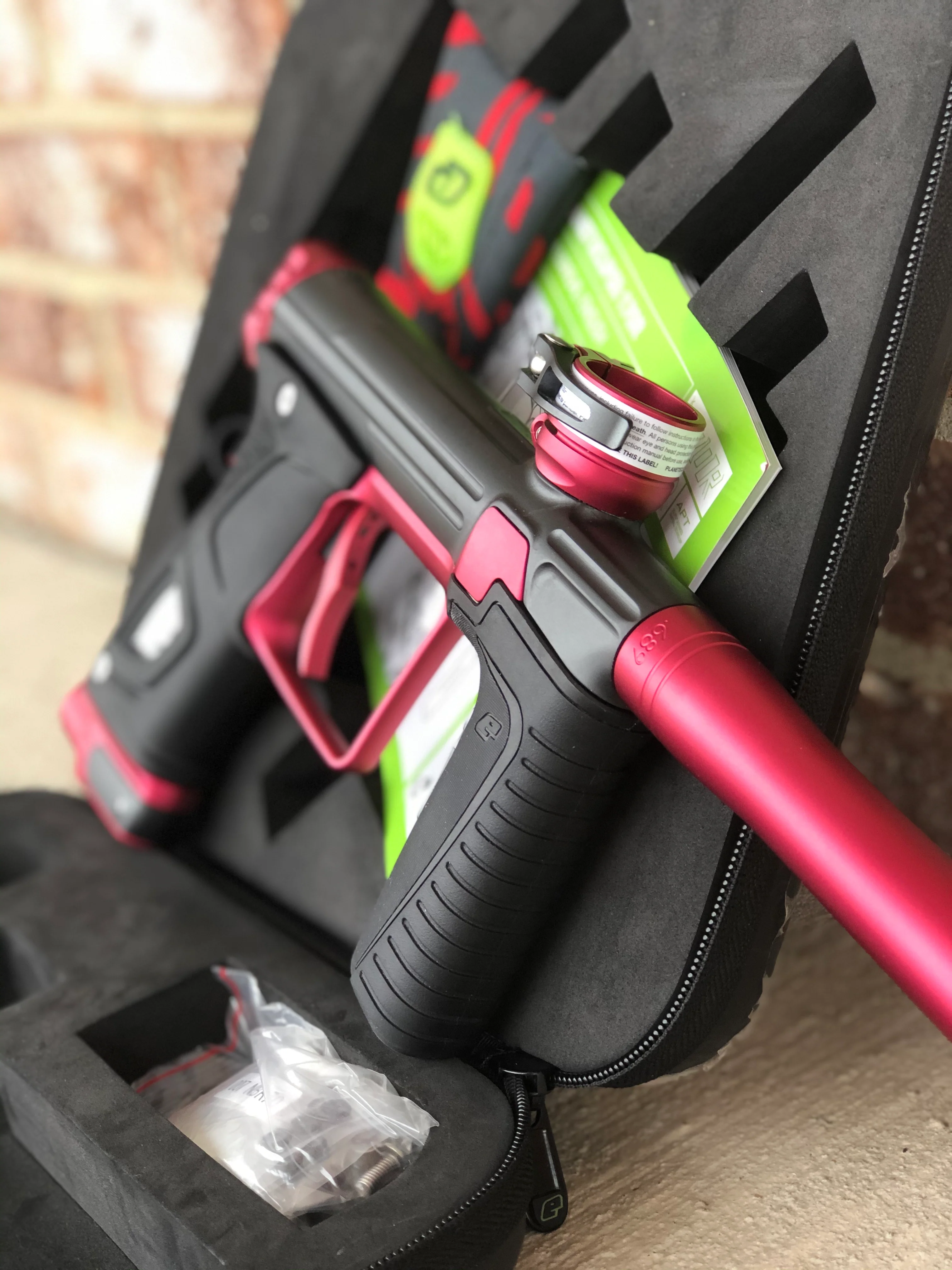 Used Planet Eclipse Gtek 170R Paintball Gun - Grey/Red - Image 2