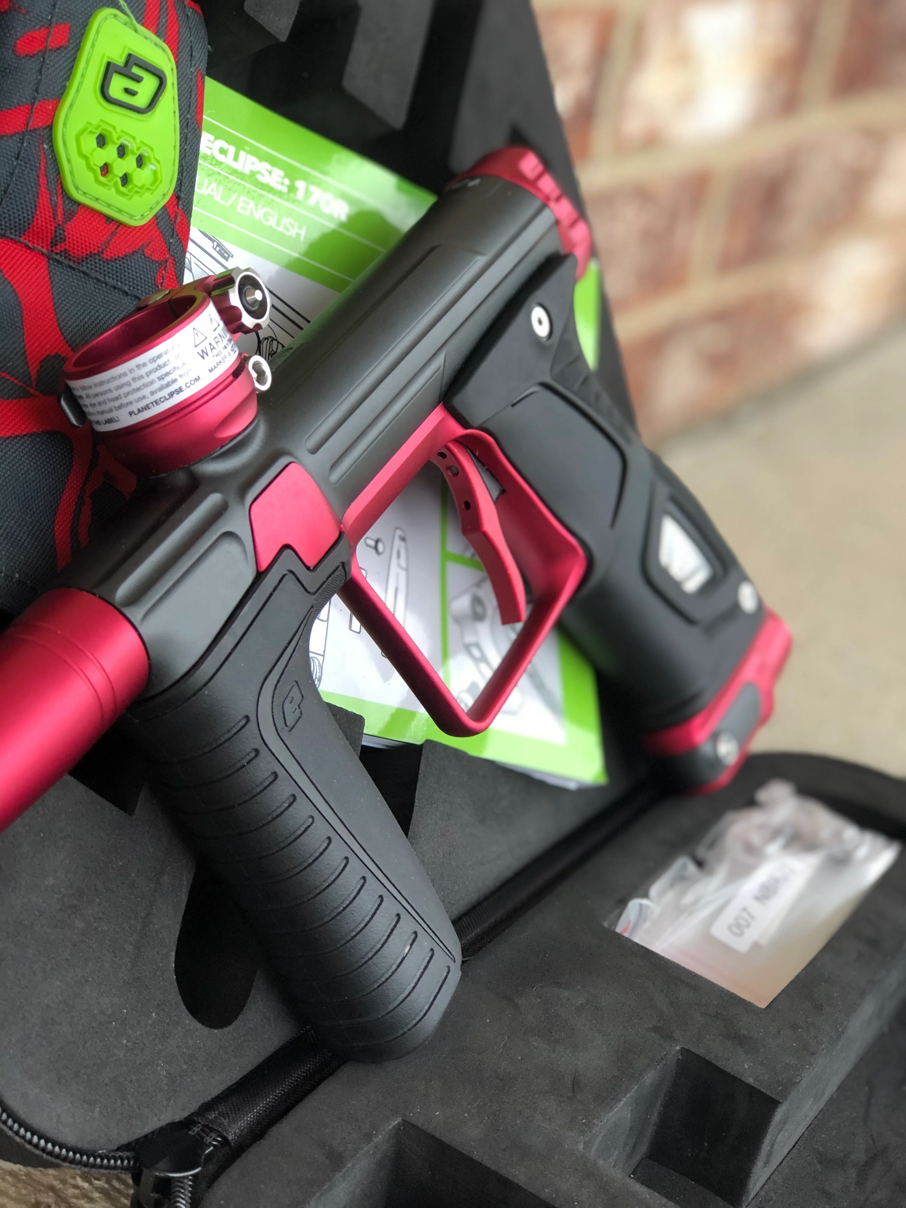 Used Planet Eclipse Gtek 170R Paintball Gun - Grey/Red - Image 4