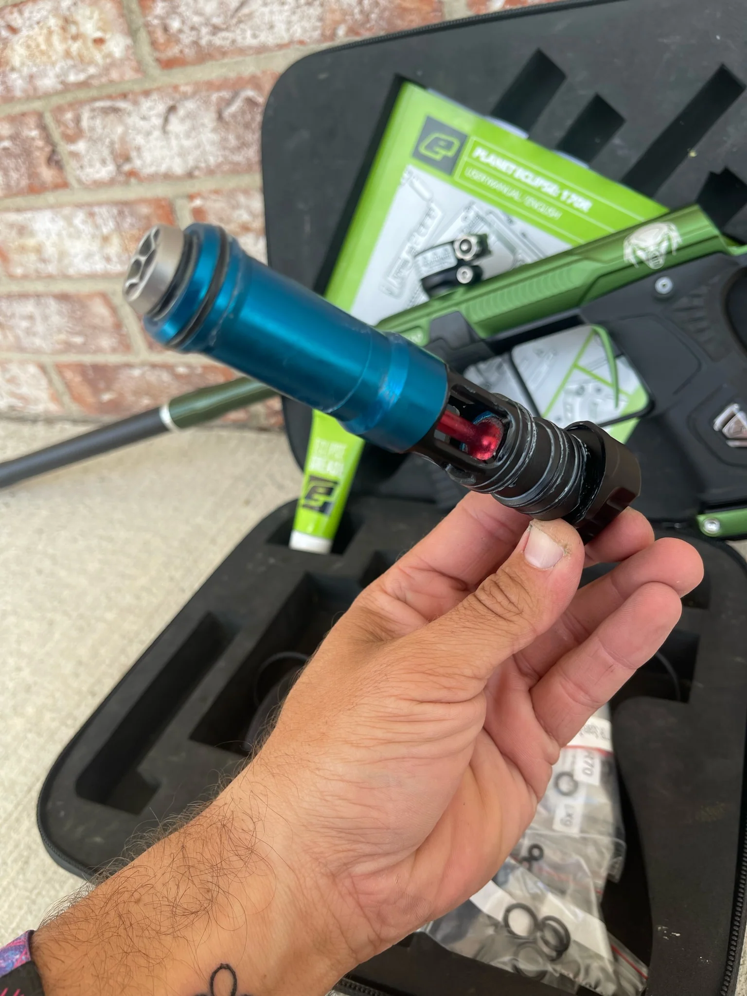 Used Planet Eclipse Gtek 170R Paintball Gun - LE Predator #26/100 w/ UL Barrel  and Stock Barrel - Image 9