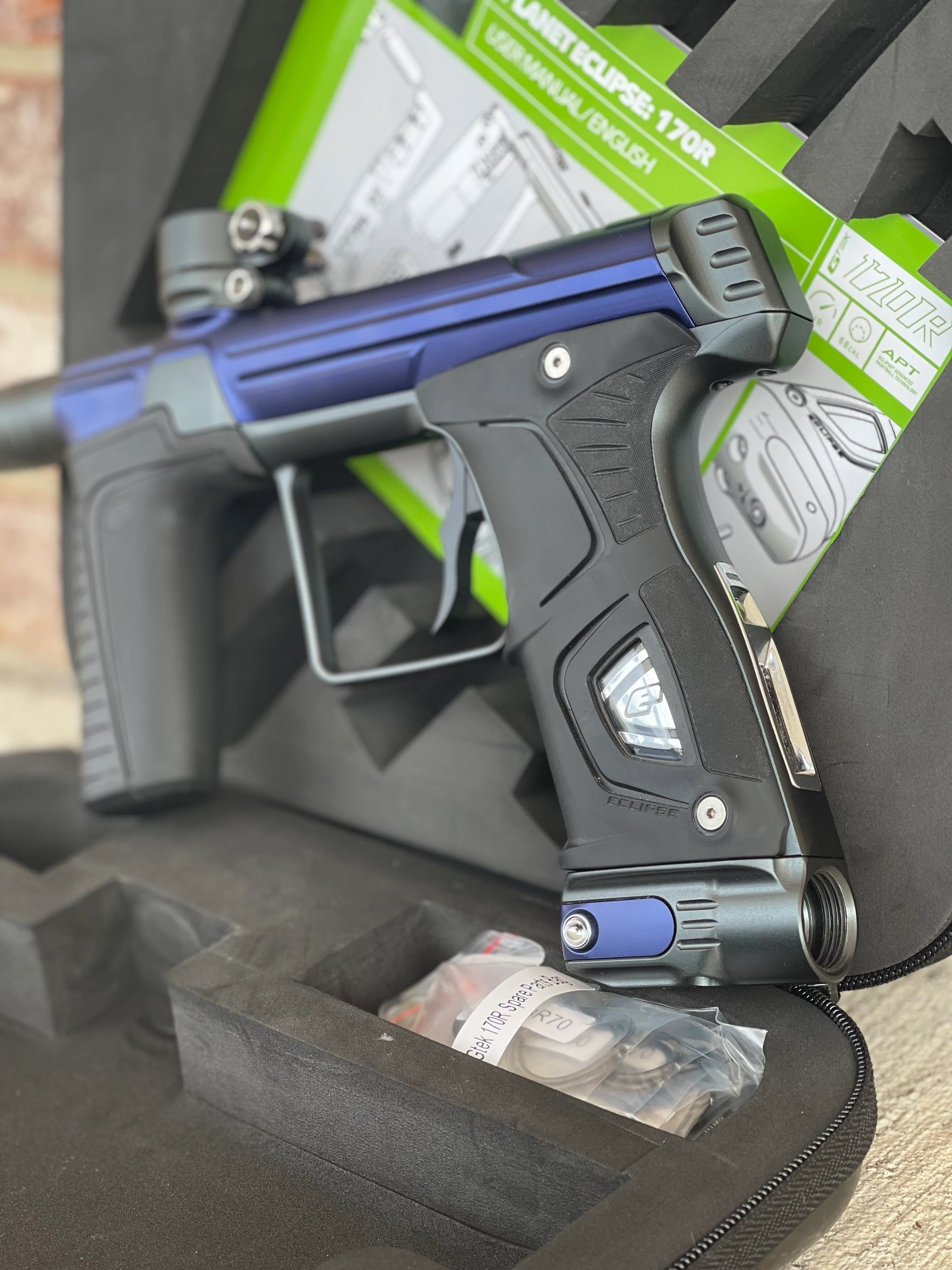 Used Planet Eclipse Gtek 170R Paintball Gun - Navy/Grey - Image 4