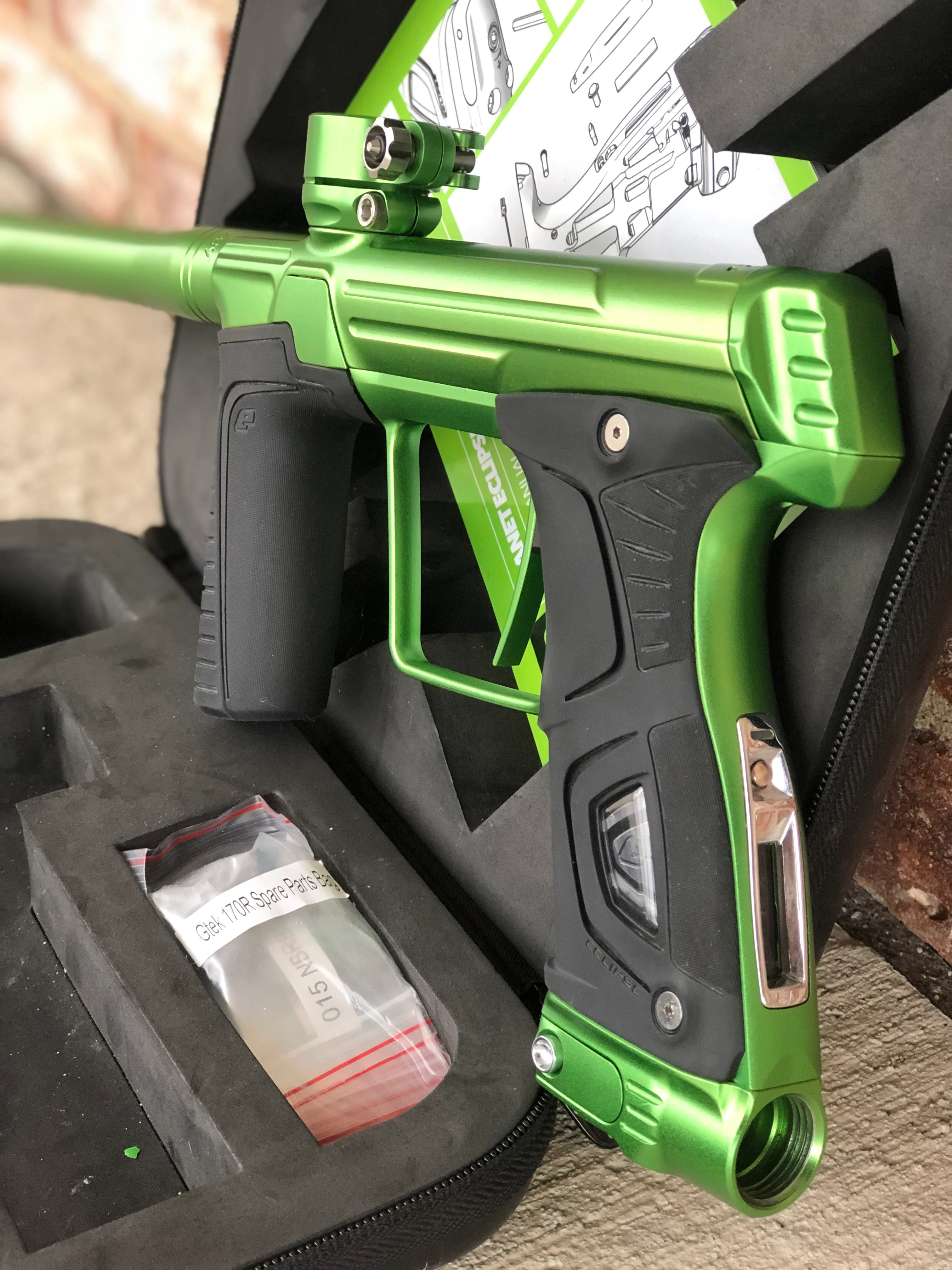 Used Planet Eclipse Gtek 170R Paintball Gun - Sour Apple - Image 3