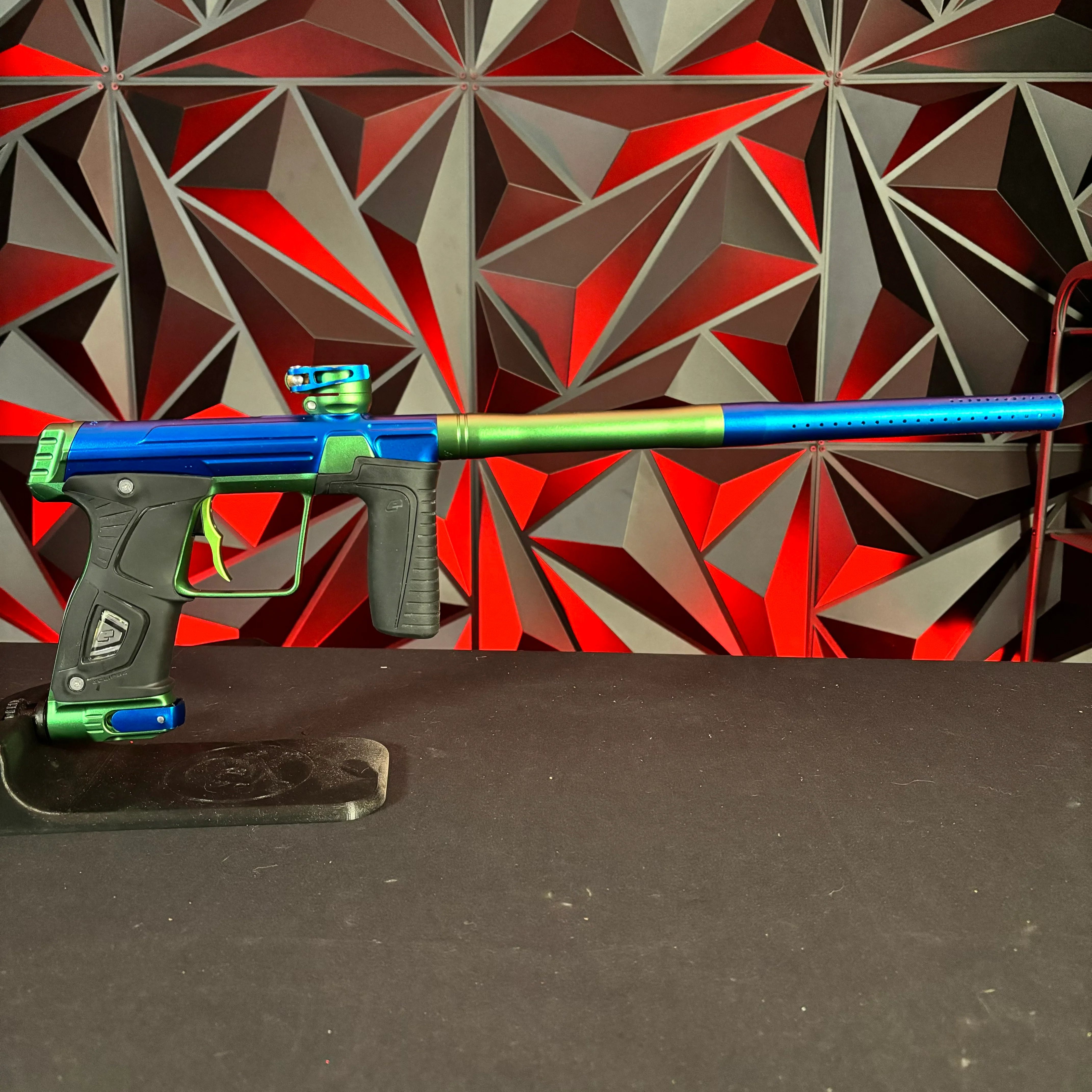 Used Planet Eclipse Gtek 170R Paintball Marker - Blue/Green w/ DeuceTrigger - Image 6