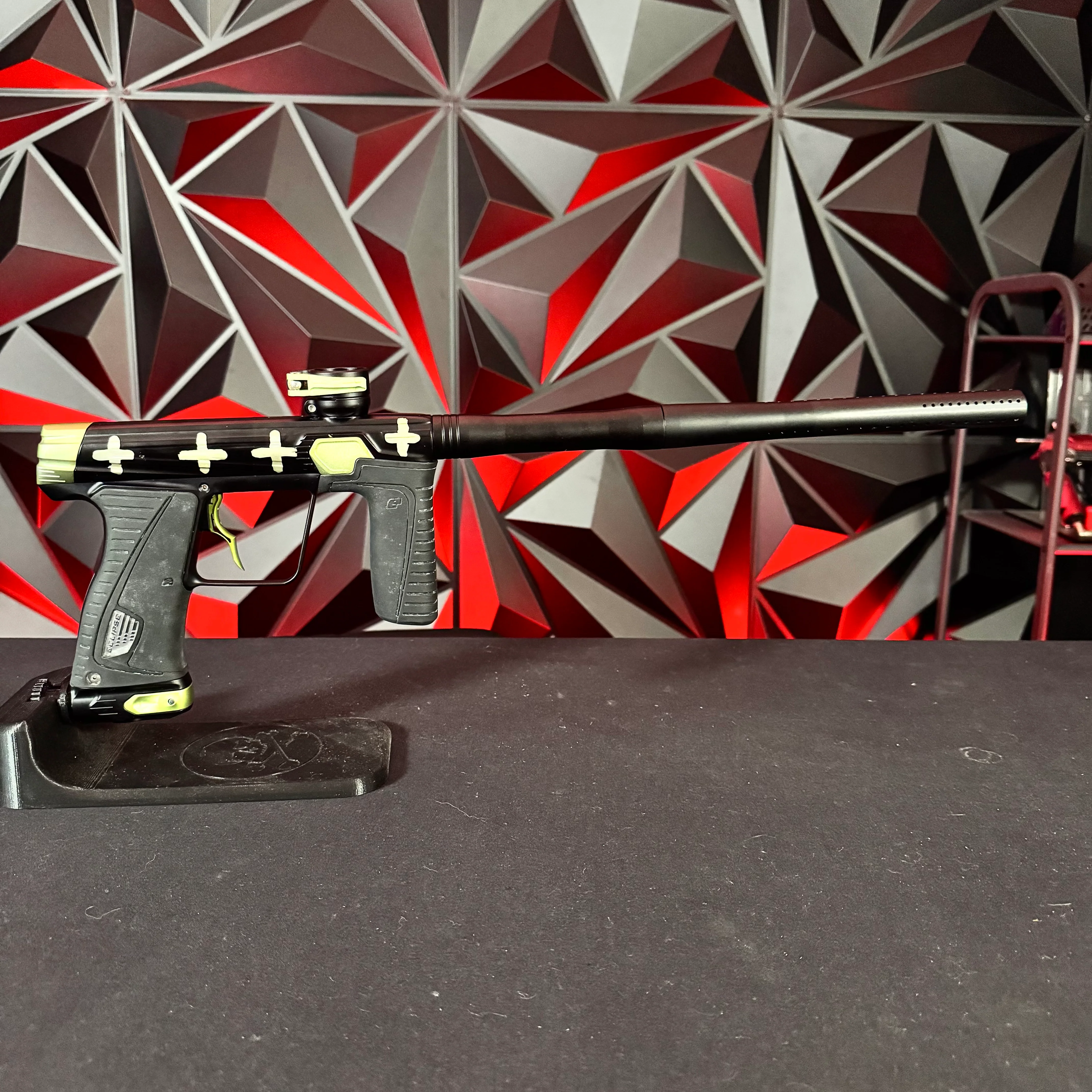 Used Planet Eclipse Gtek 180R Paintball Gun - Black/Green Hormesis Colab w/Infamous Deuce Trigger - Image 6