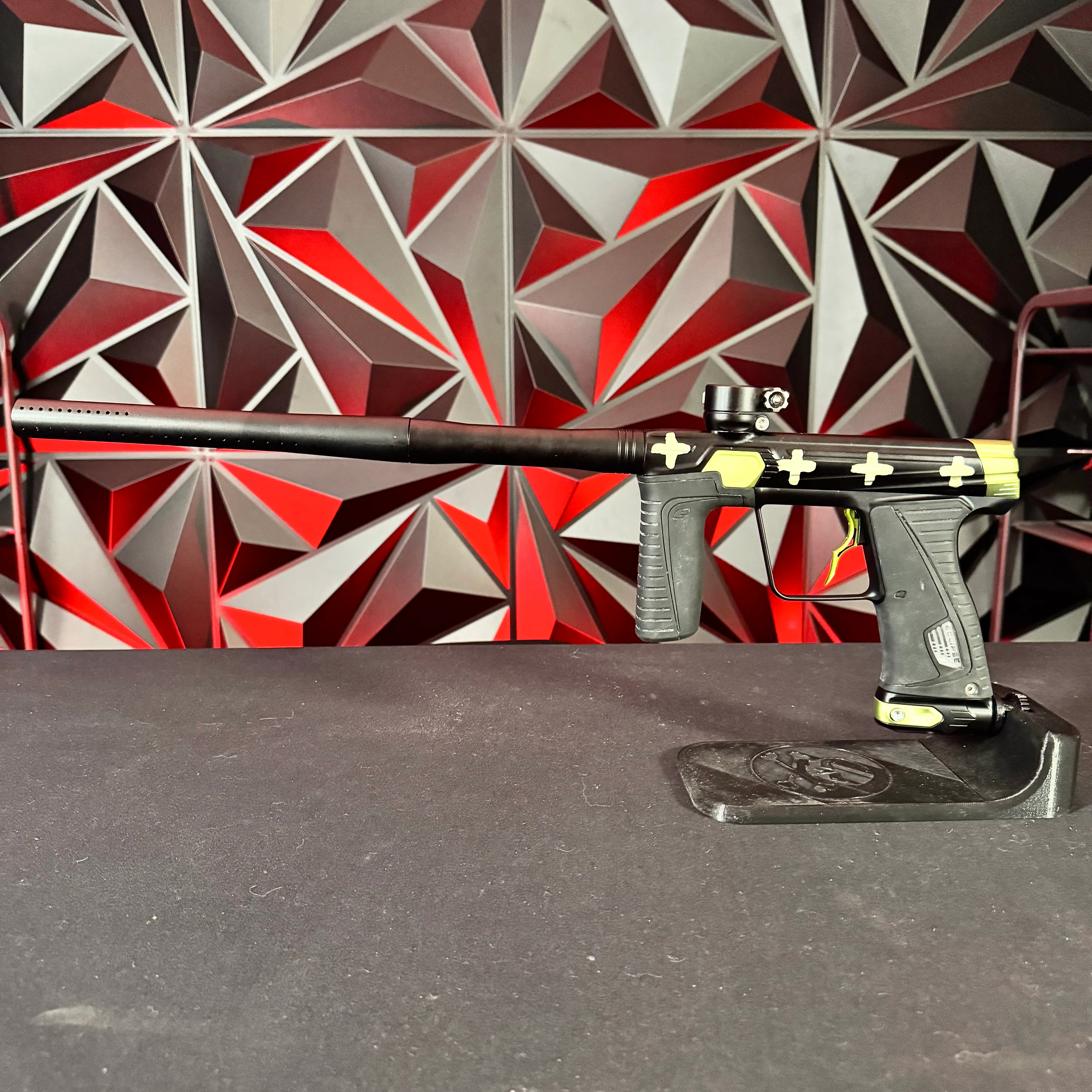 Used Planet Eclipse Gtek 180R Paintball Gun - Black/Green Hormesis Colab w/Infamous Deuce Trigger - Image 7