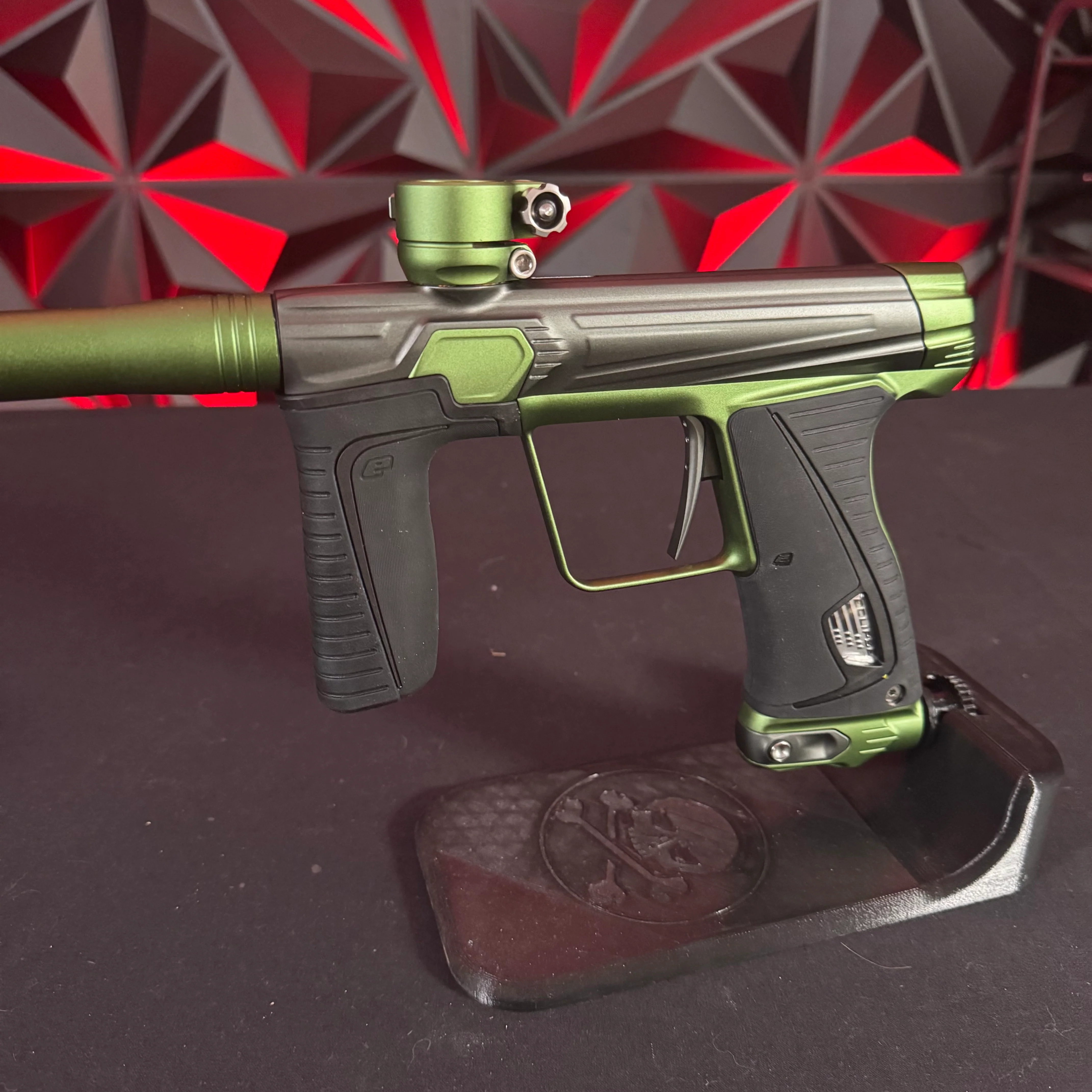 Used Planet Eclipse Gtek 180R Paintball Gun - Charcoal/Green (Vyper Storm) w/ 4 PWR Inserts - Image 5