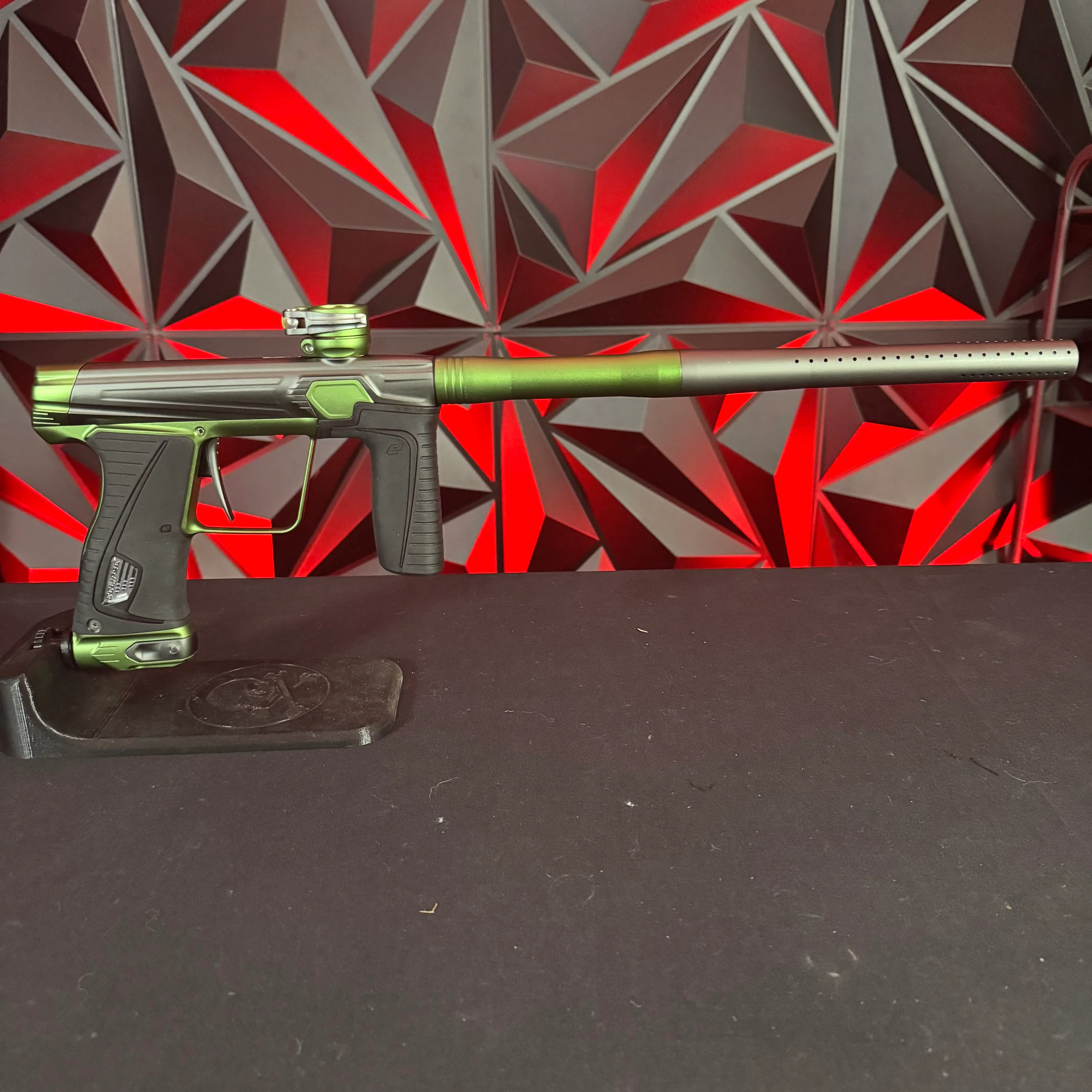 Used Planet Eclipse Gtek 180R Paintball Gun - Charcoal/Green (Vyper Storm) w/ 4 PWR Inserts - Image 6