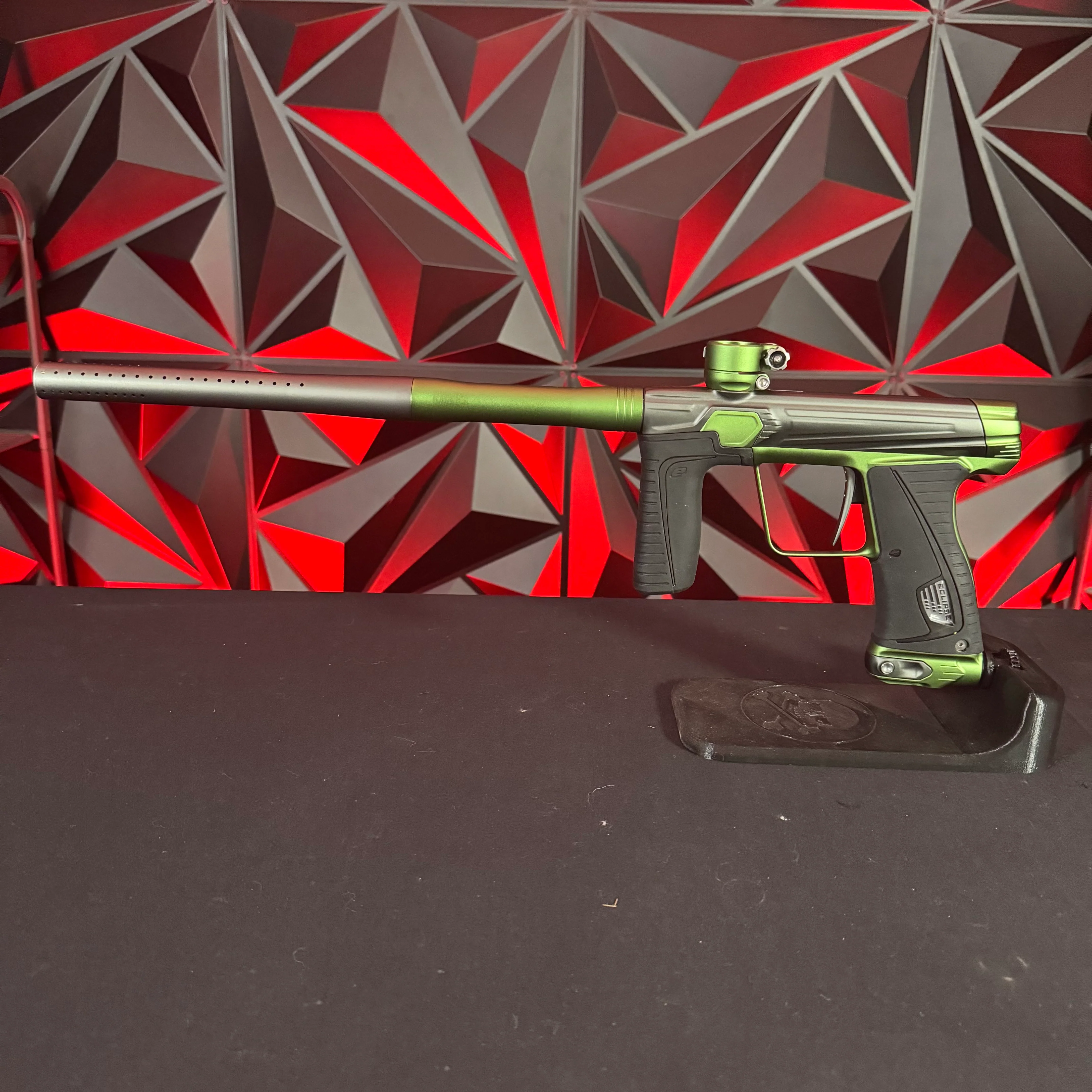 Used Planet Eclipse Gtek 180R Paintball Gun - Charcoal/Green (Vyper Storm) w/ 4 PWR Inserts - Image 7