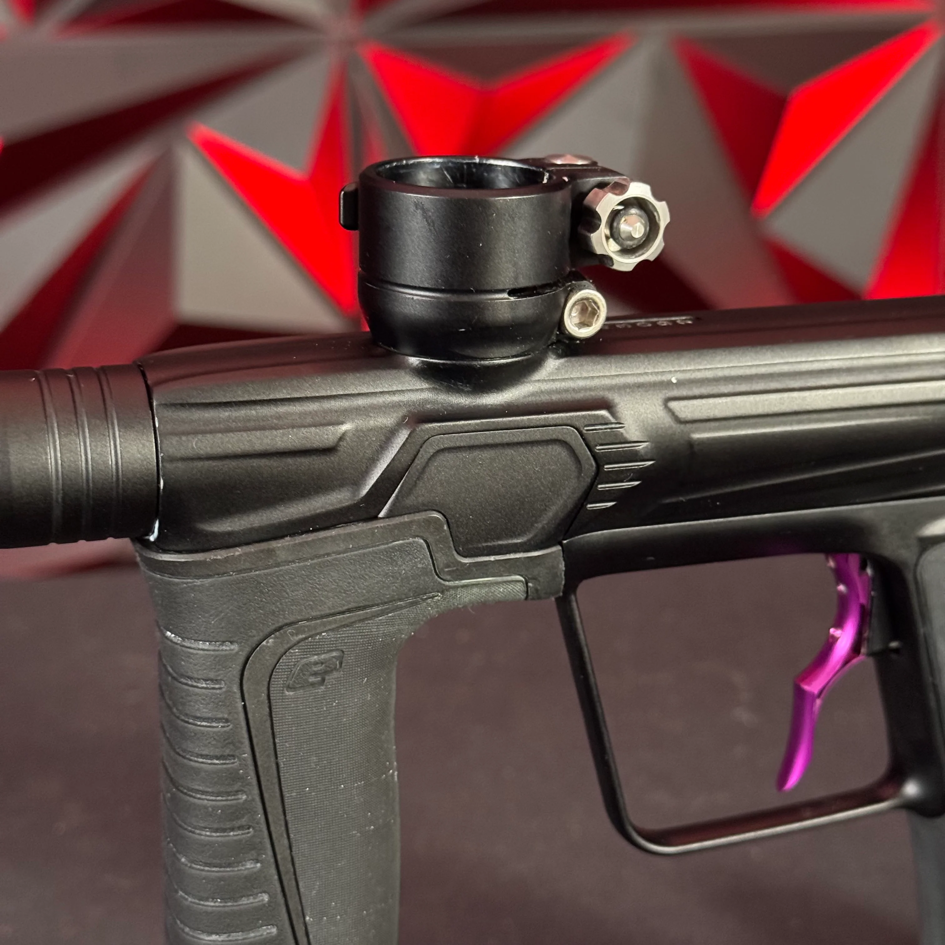 Used Planet Eclipse Gtek 180R Paintball Gun - Midnight w/ Purple Deuce Trigger - Image 12