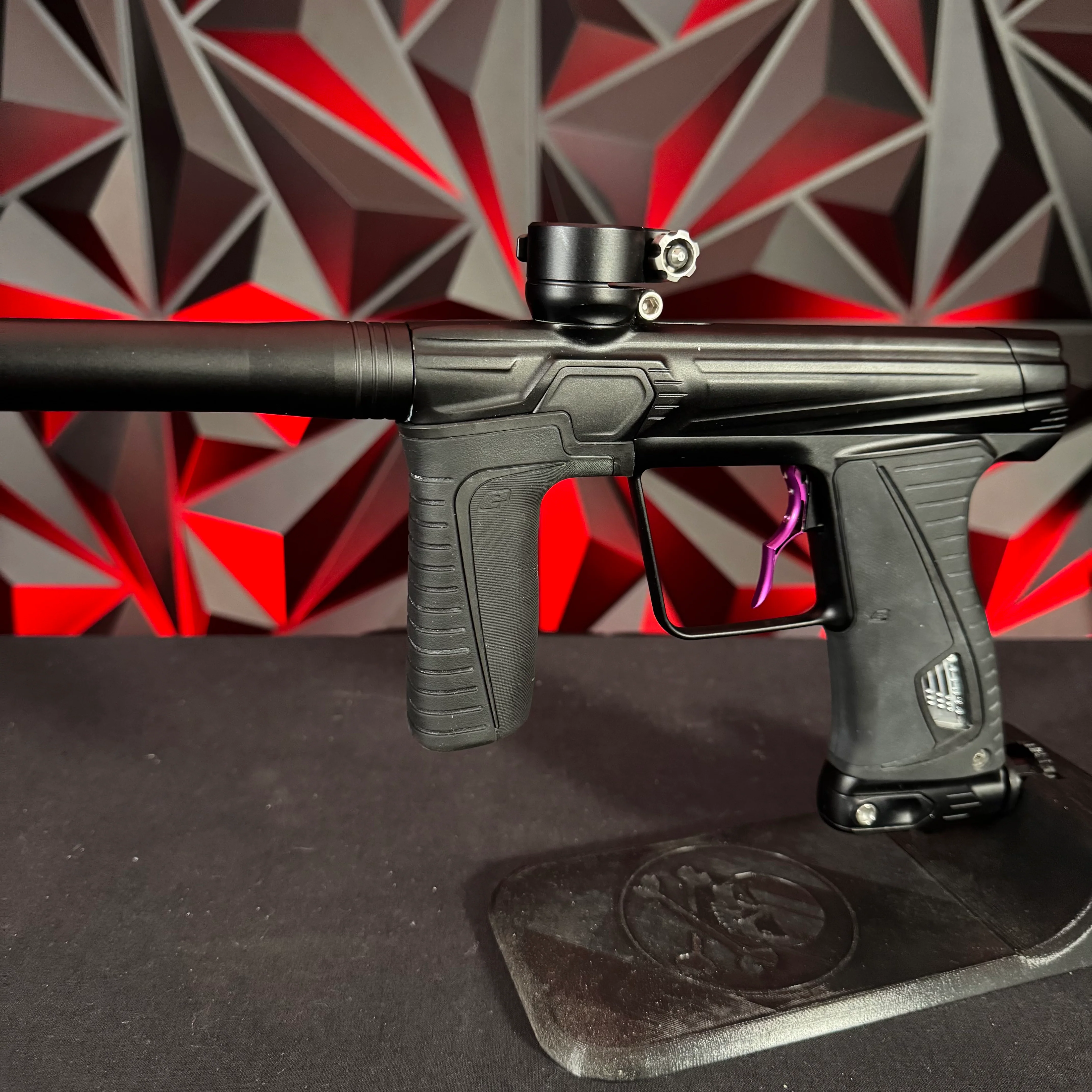Used Planet Eclipse Gtek 180R Paintball Gun - Midnight w/ Purple Deuce Trigger - Image 5