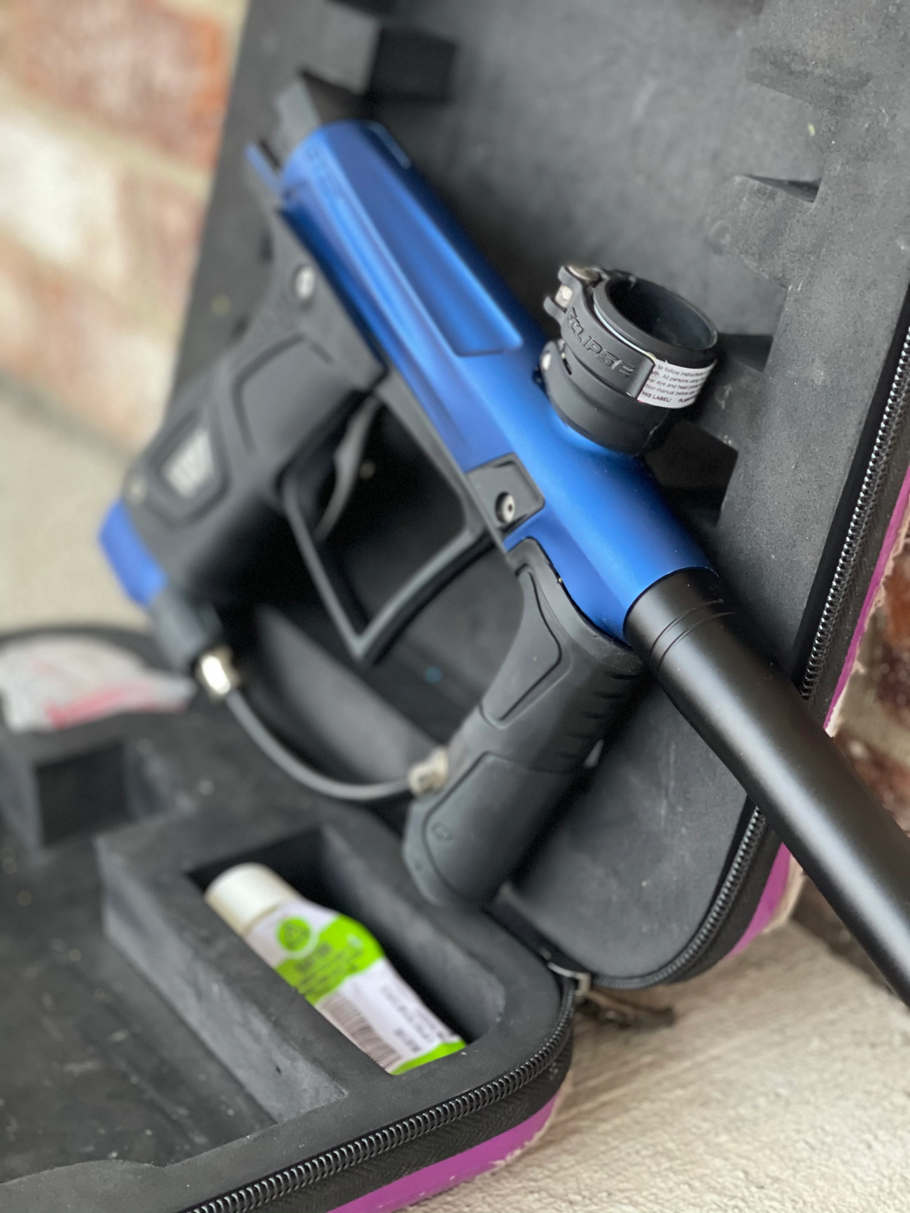 Used Planet Eclipse Gtek OLED Paintball Marker- Blue / Black - Image 2