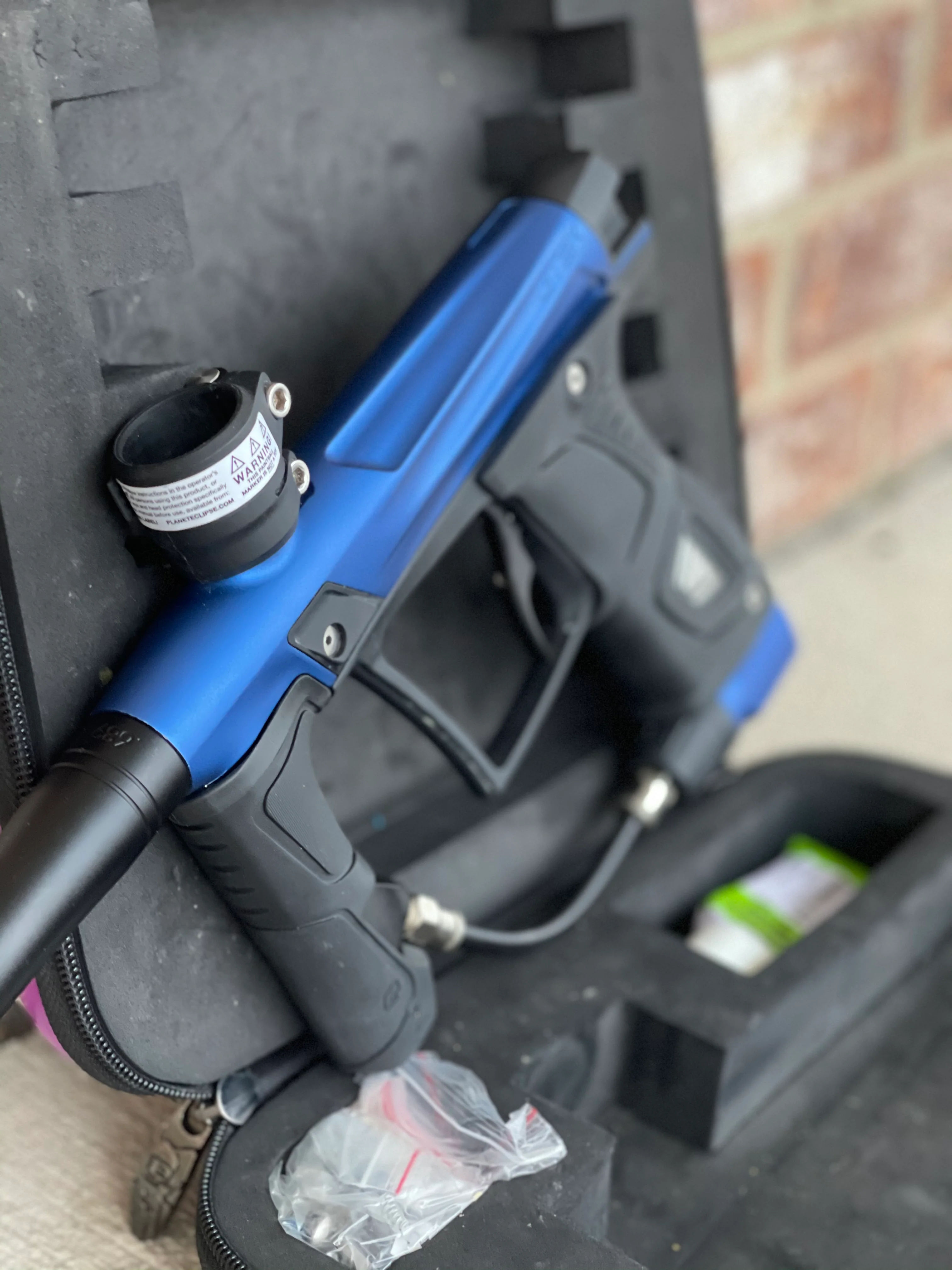Used Planet Eclipse Gtek OLED Paintball Marker- Blue / Black - Image 4