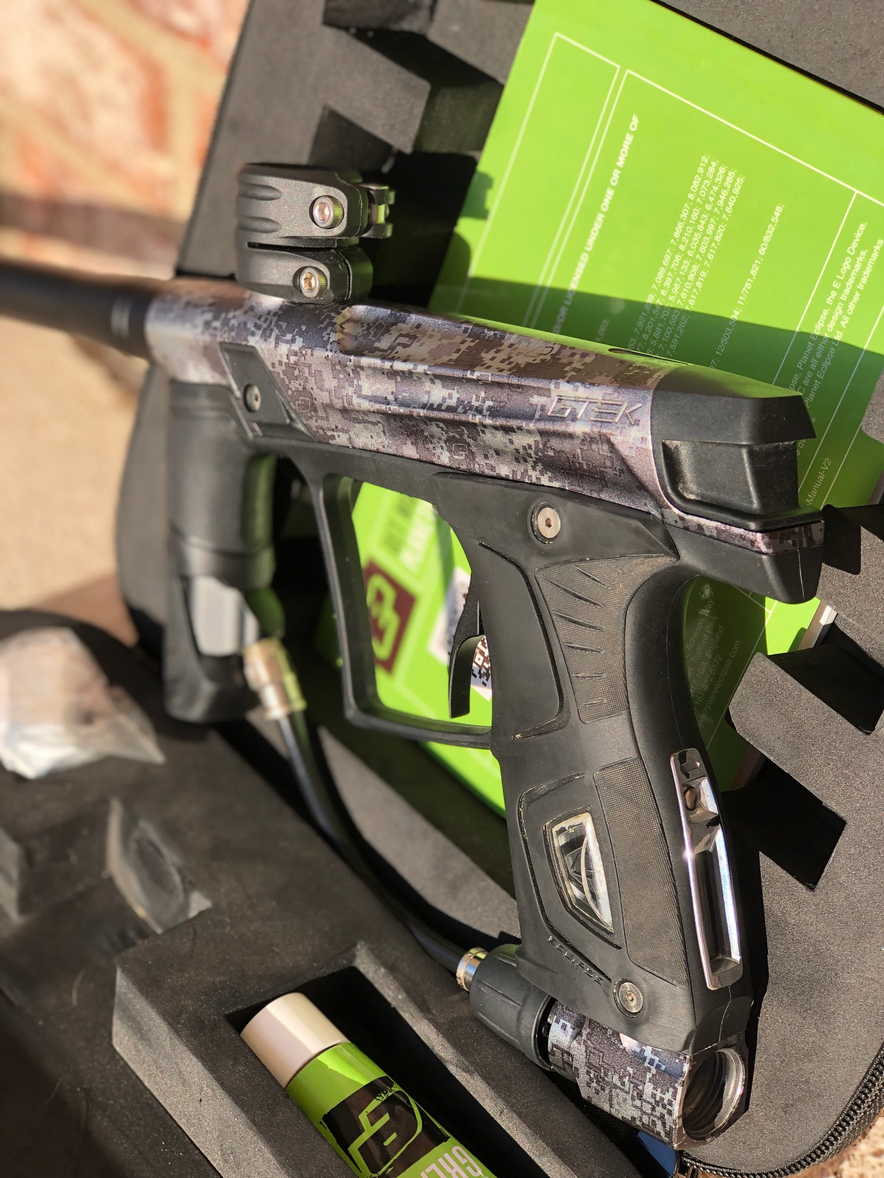 Used Planet Eclipse Gtek OLED Paintball Marker- Urban Camo - Image 3