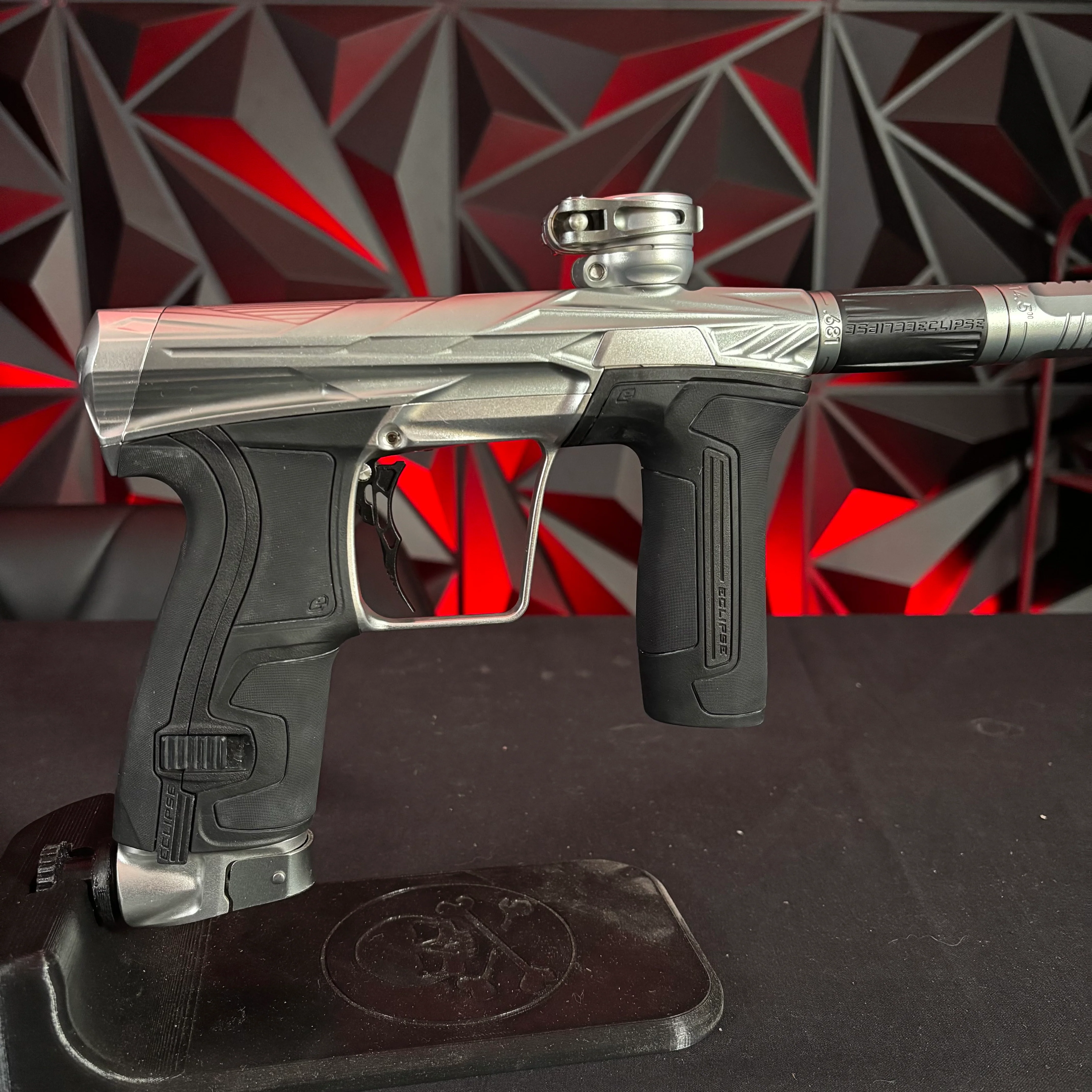 Used Planet Eclipse/HK Army CS2 Invader Paintball Gun - Titanium/ Silver w/ HK army deuce trigger - Image 2