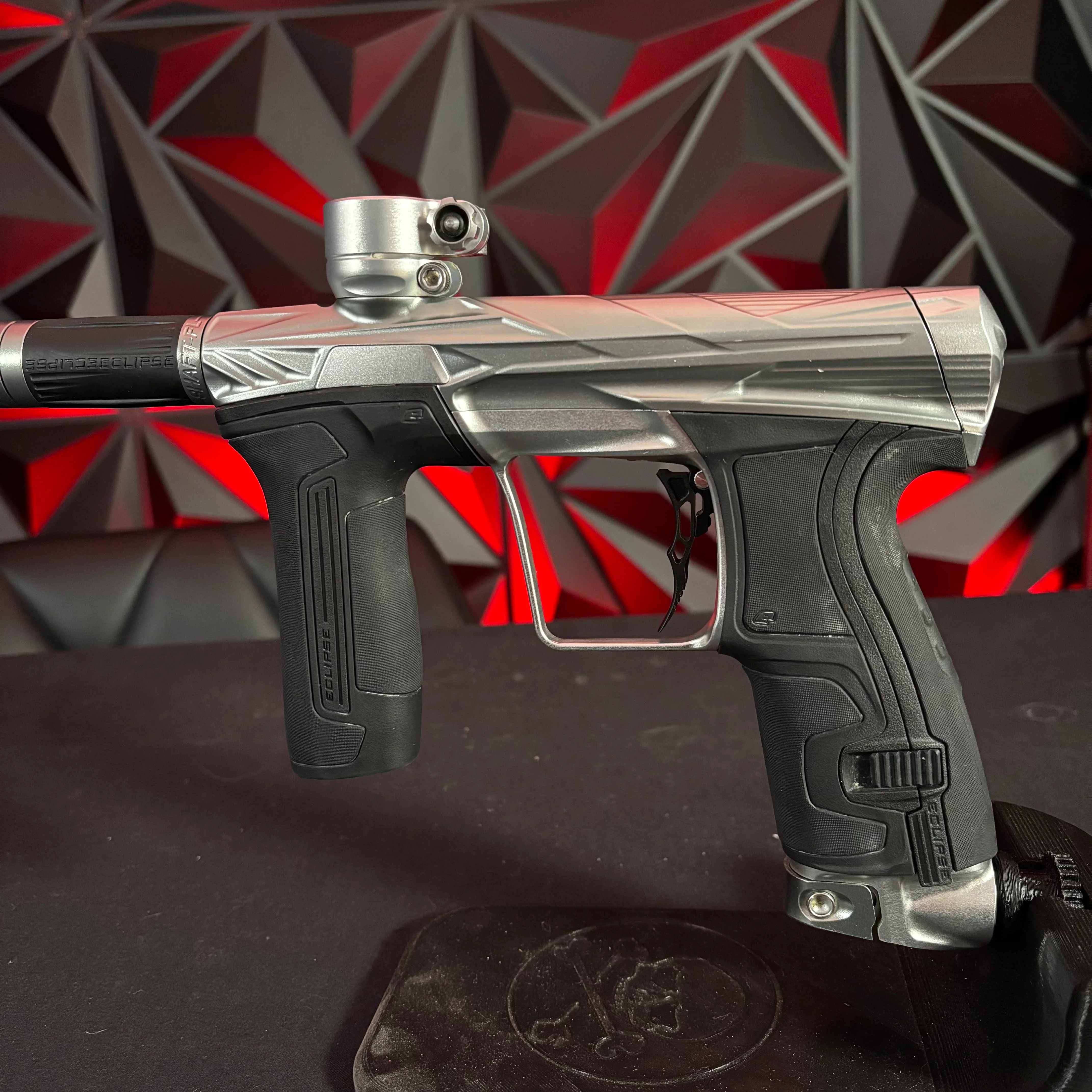 Used Planet Eclipse/HK Army CS2 Invader Paintball Gun - Titanium/ Silver w/ HK army deuce trigger - Image 4