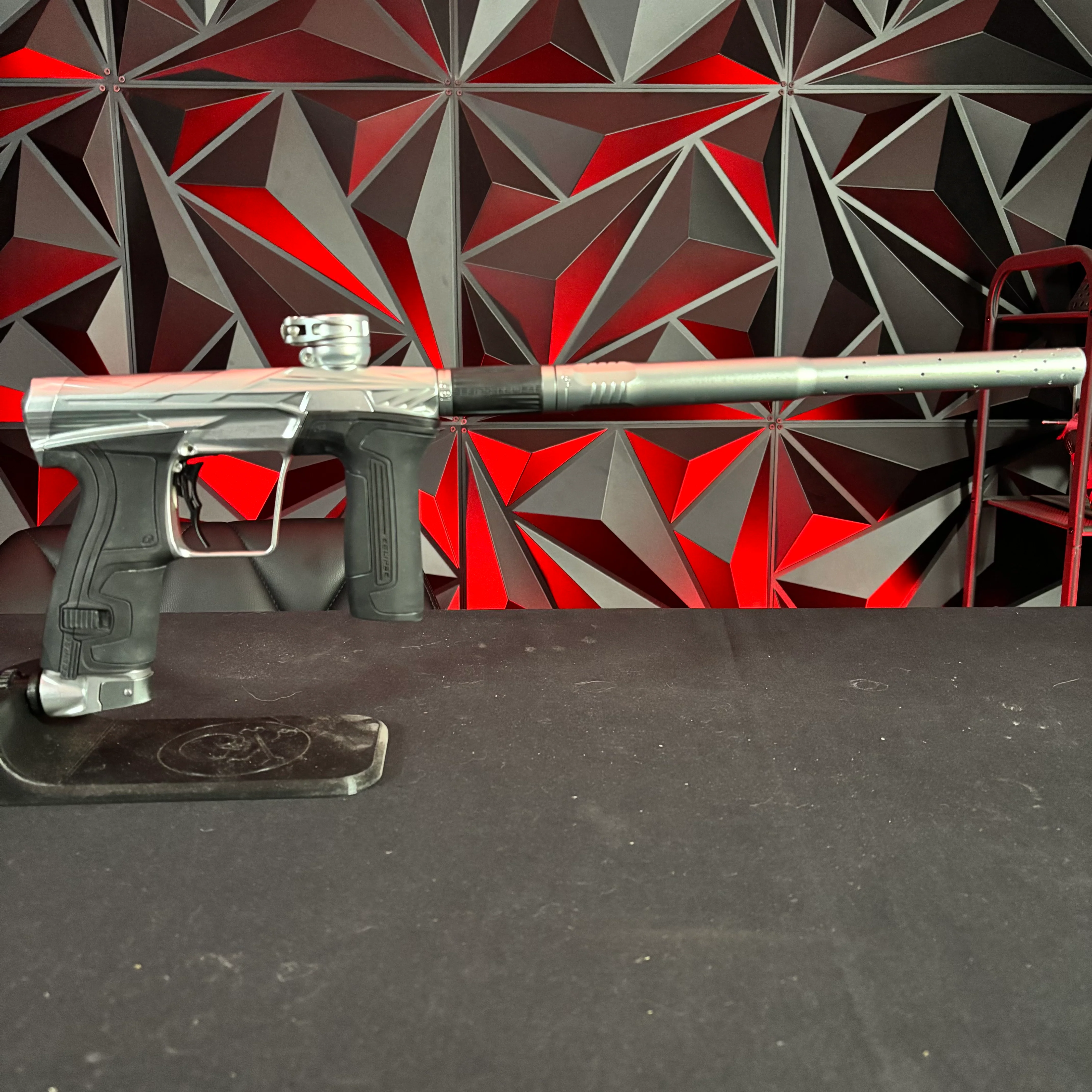 Used Planet Eclipse/HK Army CS2 Invader Paintball Gun - Titanium/ Silver w/ HK army deuce trigger - Image 6