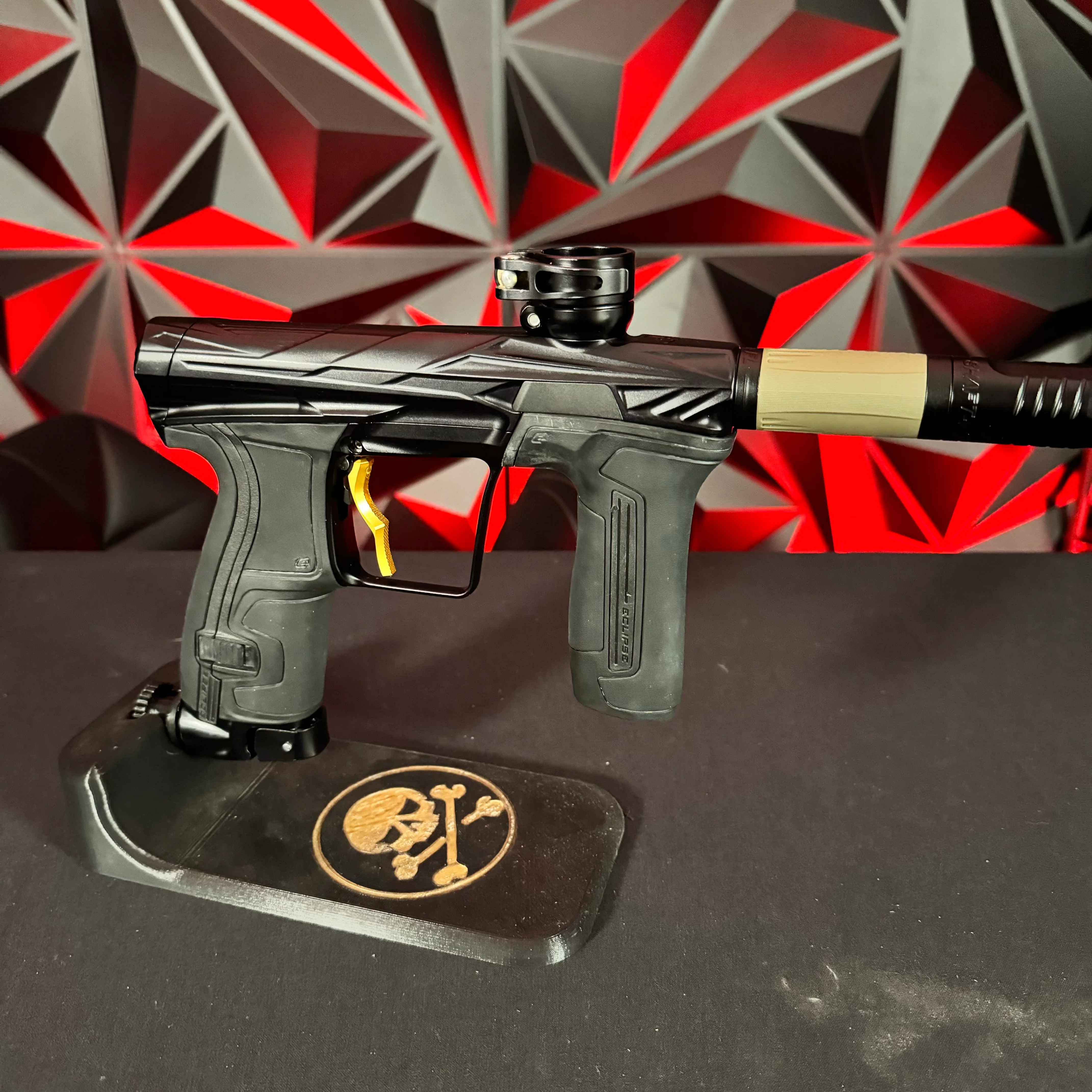 Used Planet Eclipse/HK Army CS2 Pro Invader Paintball Gun - Midnight w/ 3 FL Backs and Infamous Deuce Trigger - Image 4