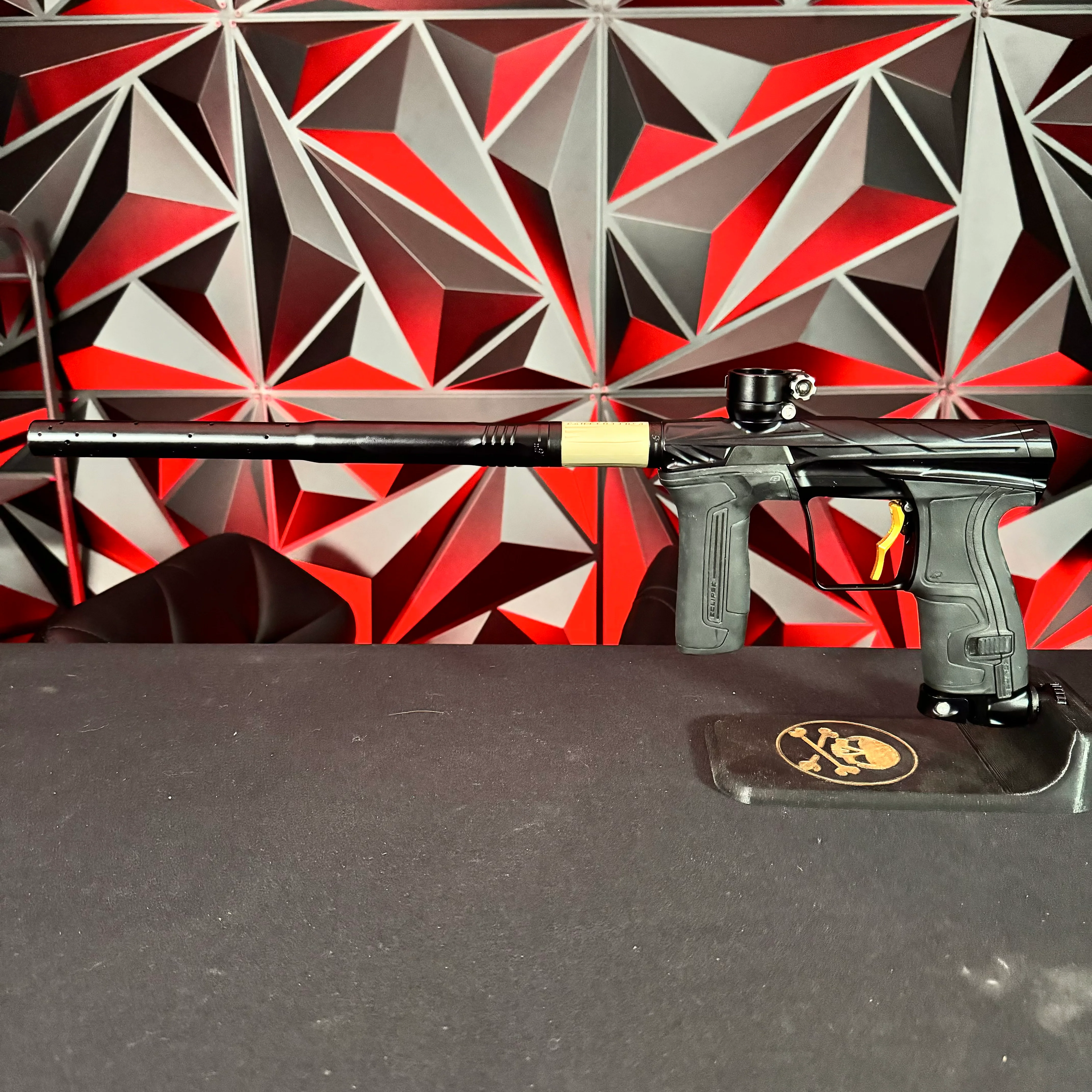 Used Planet Eclipse/HK Army CS2 Pro Invader Paintball Gun - Midnight w/ 3 FL Backs and Infamous Deuce Trigger - Image 7