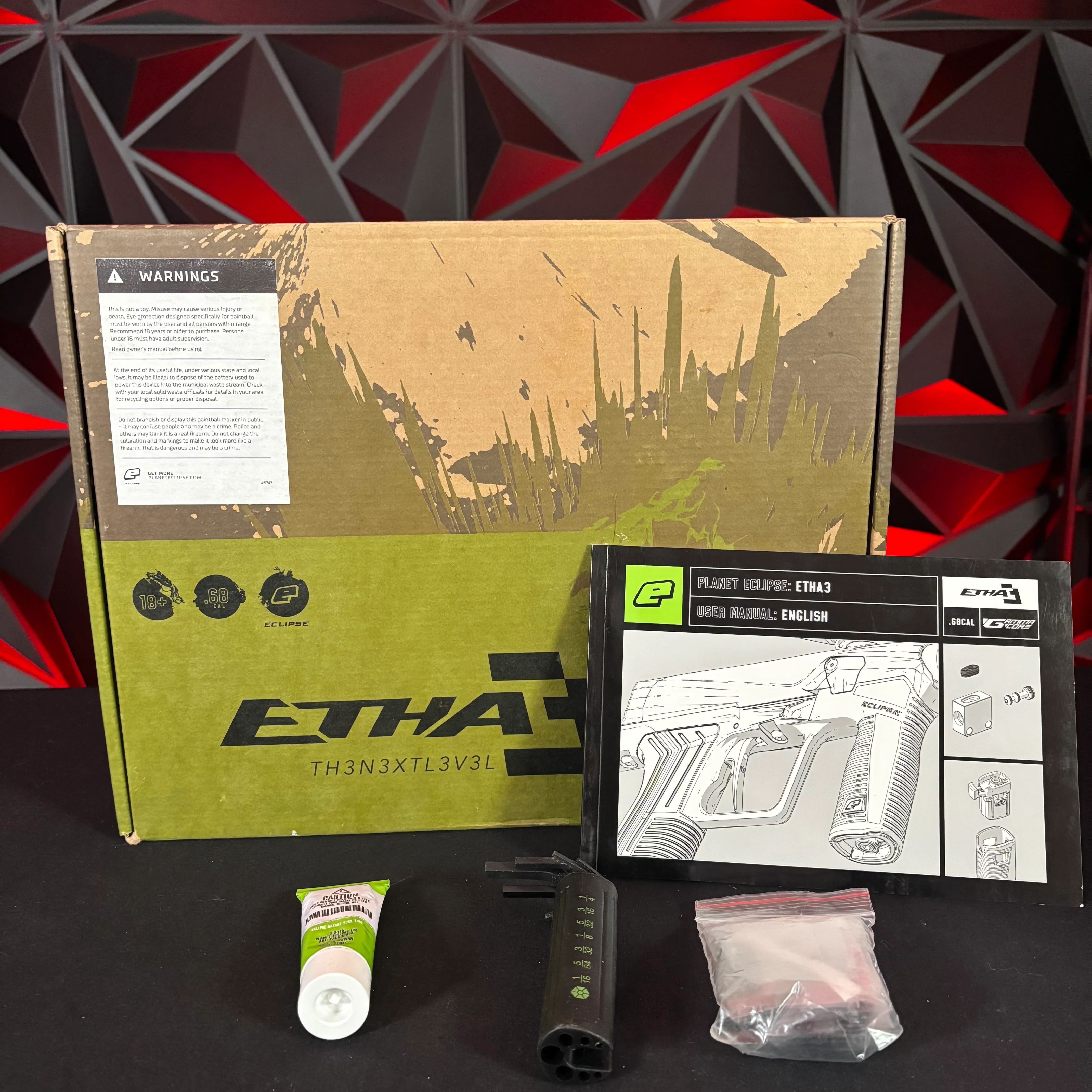 Used Planet Eclipse/HK Army  Etha 3 Paintball Gun - Machine Gold - Image 8