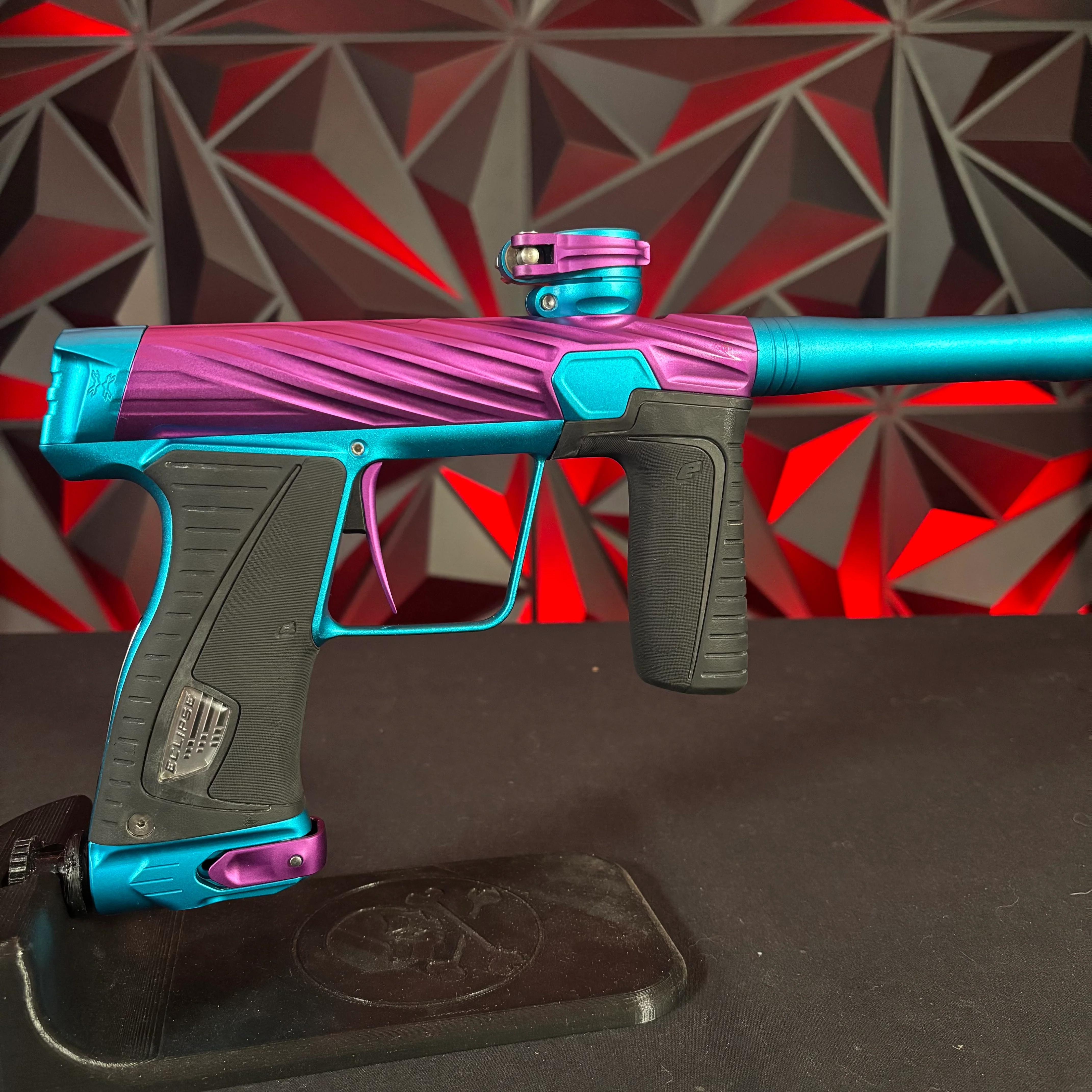 Used Planet Eclipse/HK Army Orbit 180R Paintball Gun - Amped (Purple/Teal) - Image 2