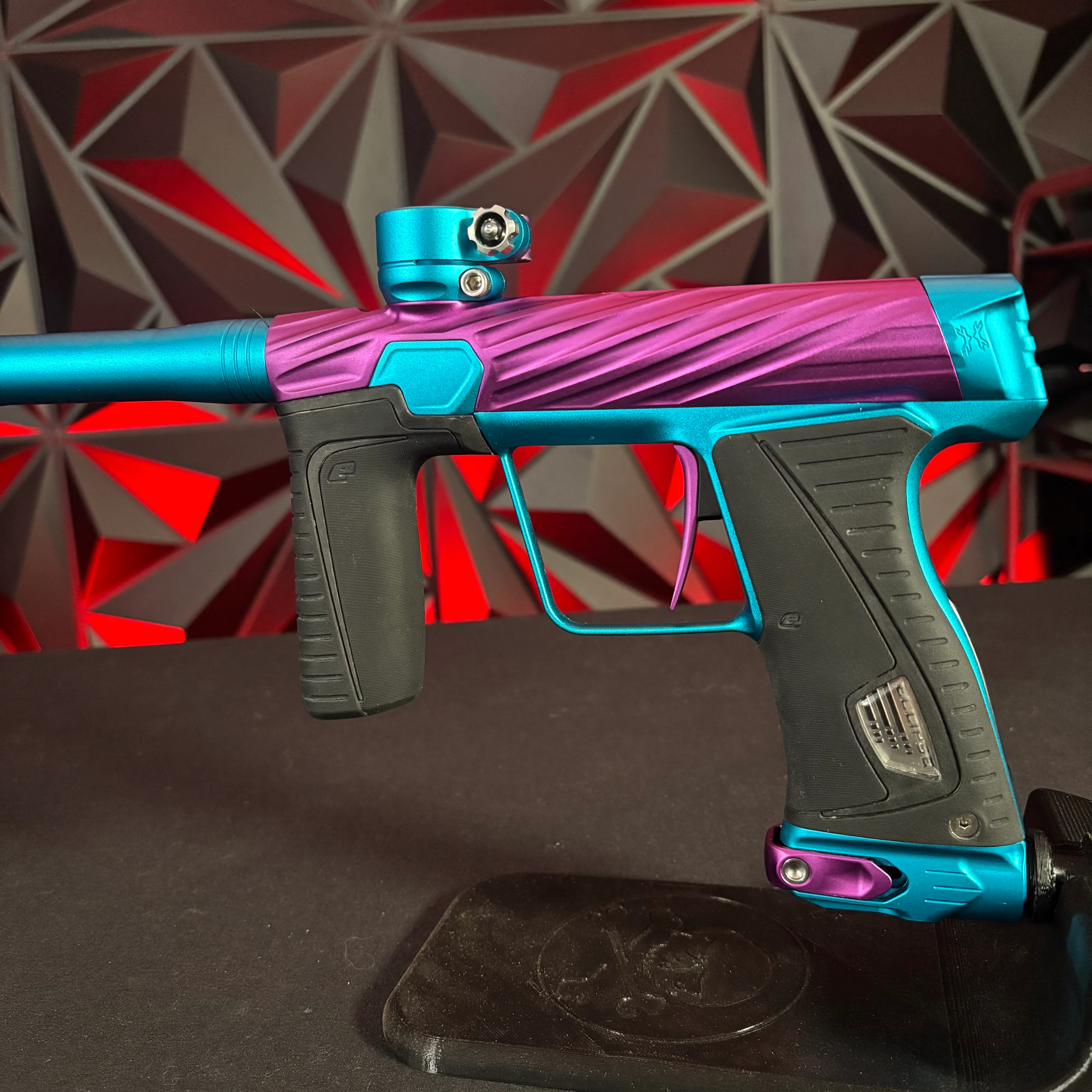 Used Planet Eclipse/HK Army Orbit 180R Paintball Gun - Amped (Purple/Teal) - Image 4