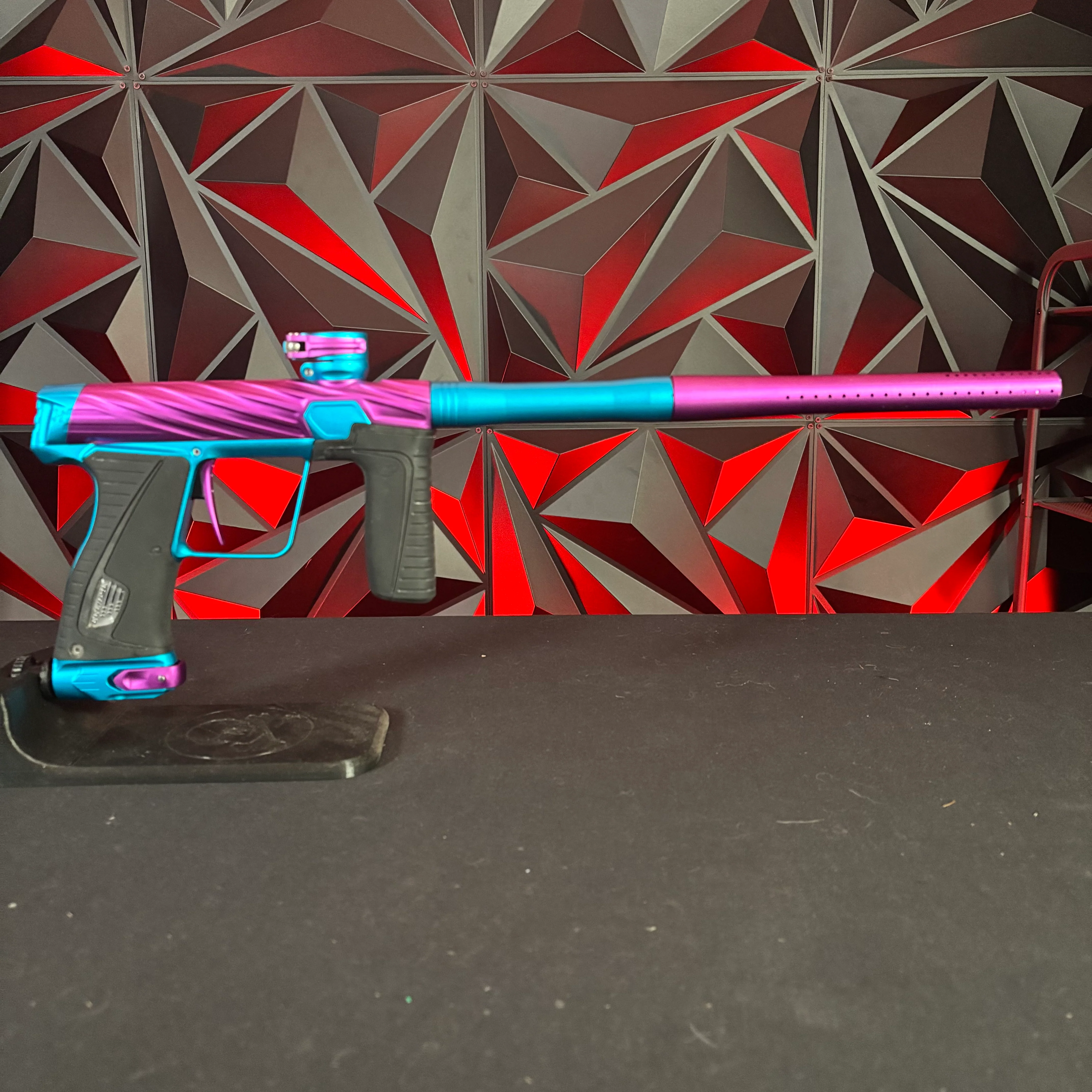 Used Planet Eclipse/HK Army Orbit 180R Paintball Gun - Amped (Purple/Teal) - Image 6